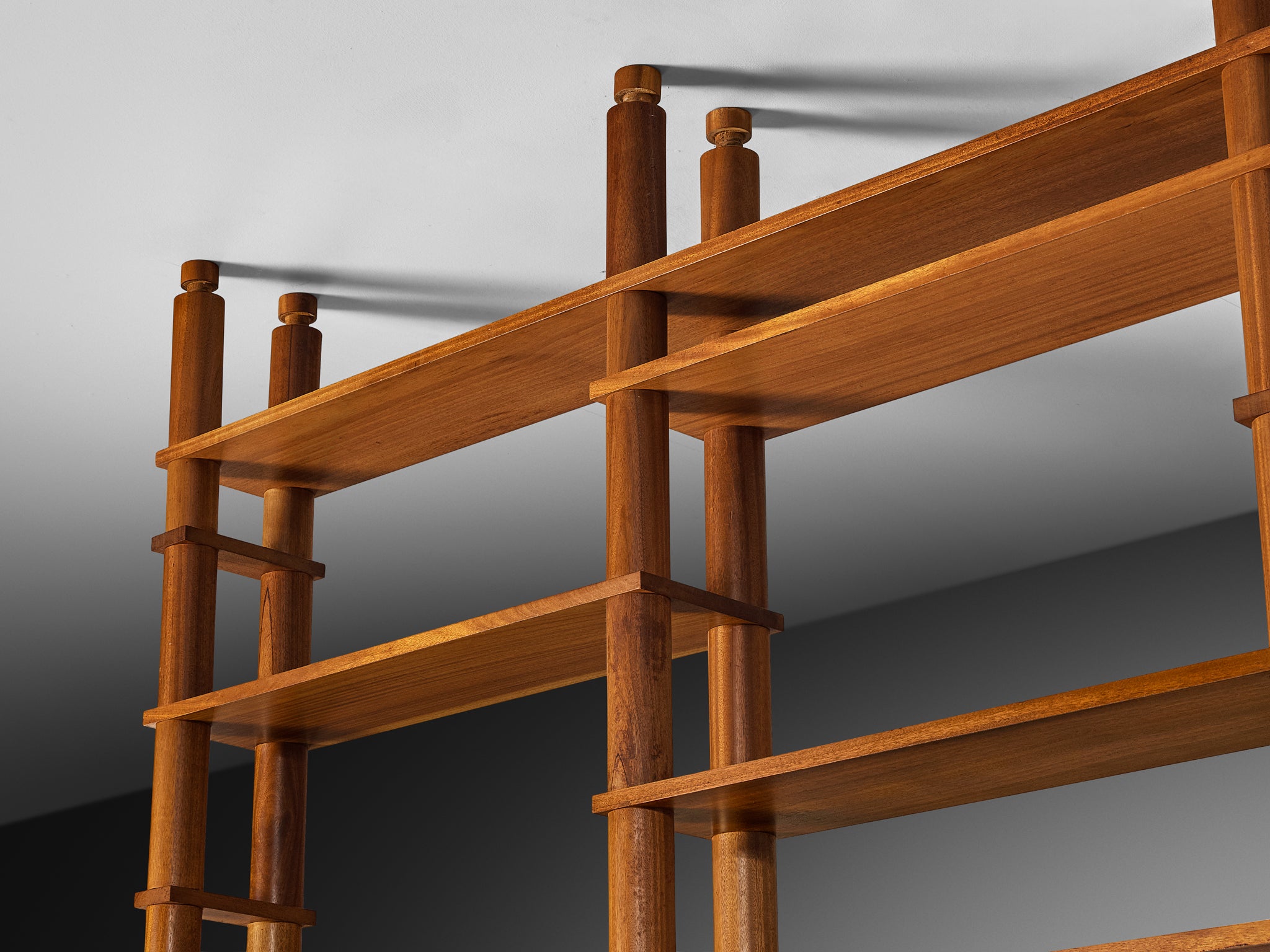 Large French Modular Room Divider in Mahogany 1970s Case pieces and storage cabinets Morentz