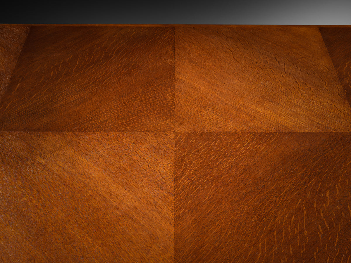 Ernesto Valabrega Grand Extendable Dining or Conference Table in Oak Tables Morentz