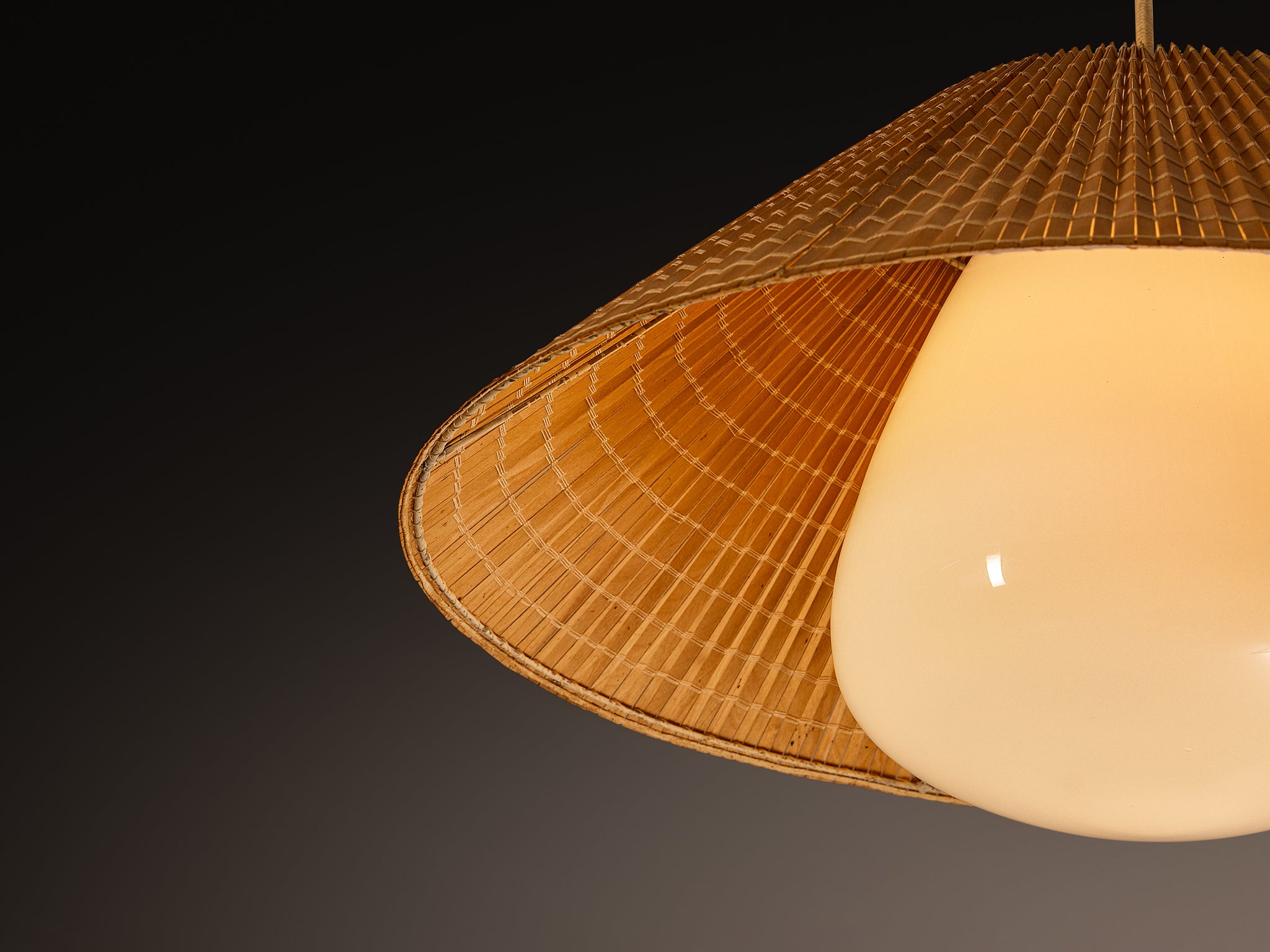 Paavo Tynell for Taito Oy Ceiling Light with Original Shade