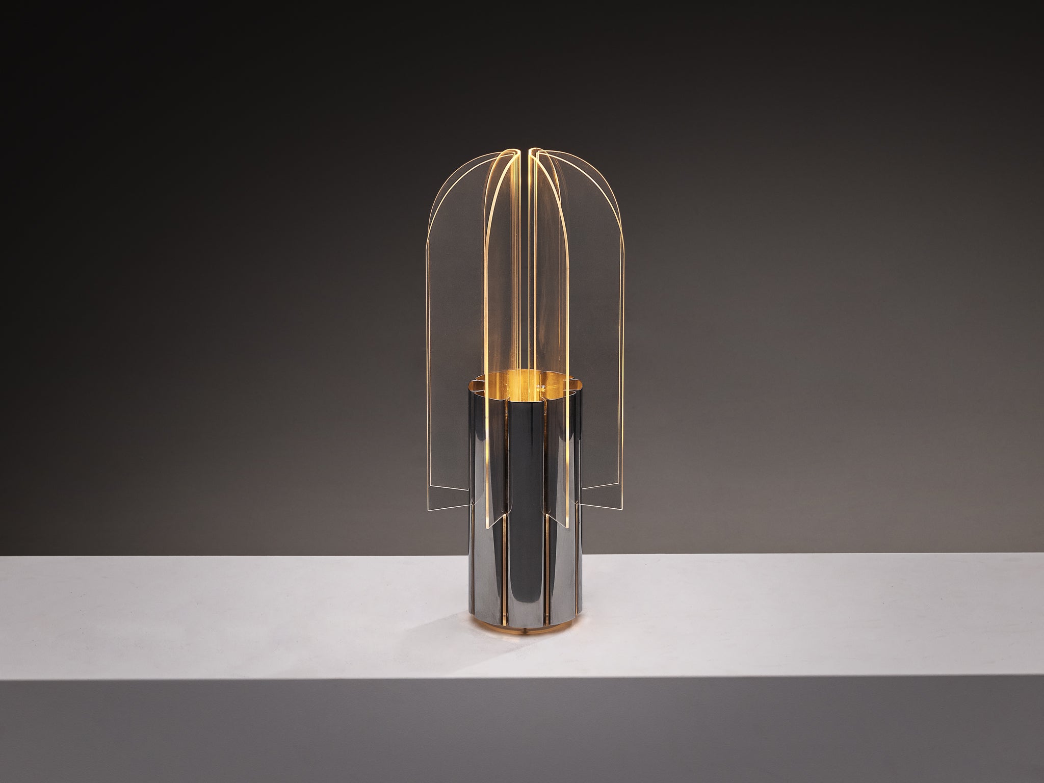 Giovanni Battista e Giampiero Bassi for Studio Luce ‘Cactus’ Table Lamp Lighting Morentz
