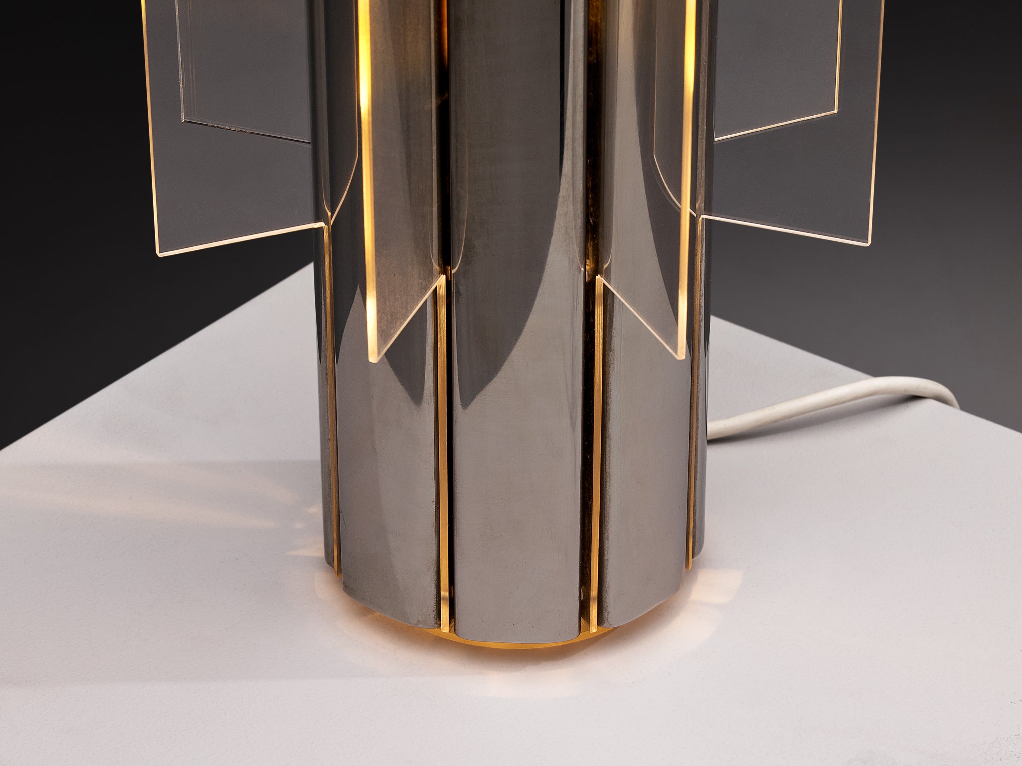 Giovanni Battista e Giampiero Bassi for Studio Luce ‘Cactus’ Table Lamp Lighting Morentz