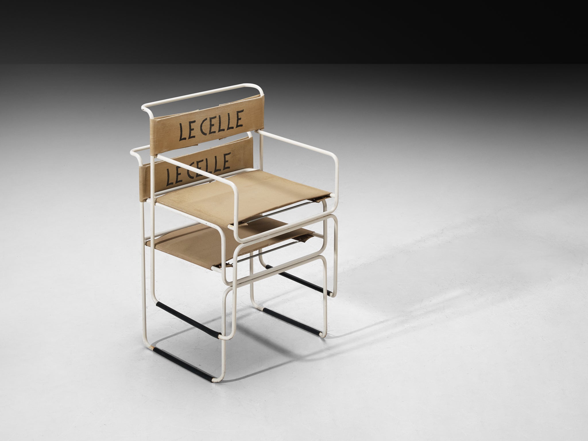 Giovanni Carini for Planula Set of Twelve 'Libellula' Dining Chairs in Canvas Seating Morentz