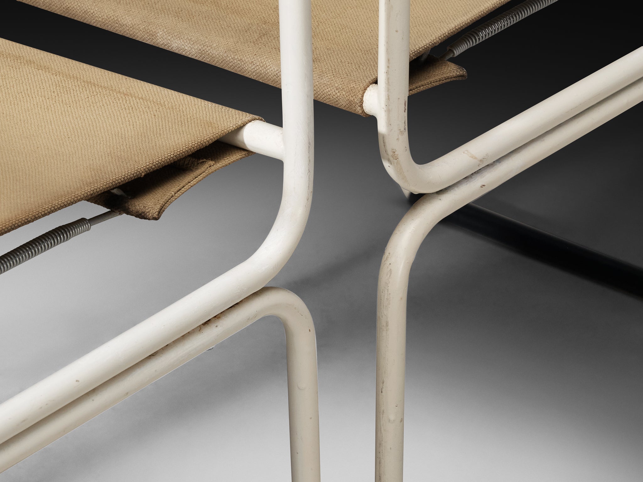 Giovanni Carini for Planula Set of Twelve 'Libellula' Dining Chairs in Canvas Seating Morentz
