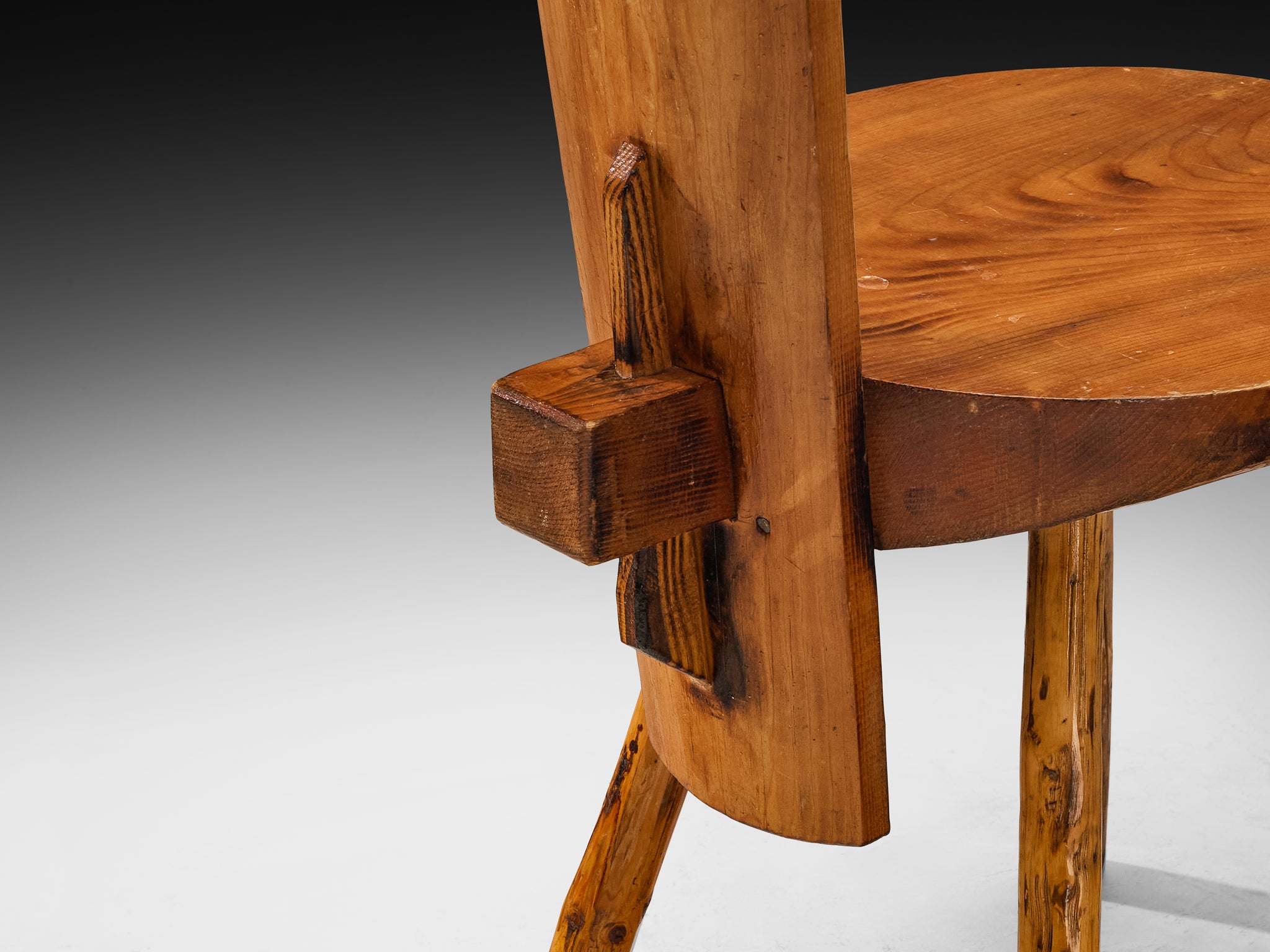 French Alpine Chalet Chairs in Solid Pine Seating Morentz