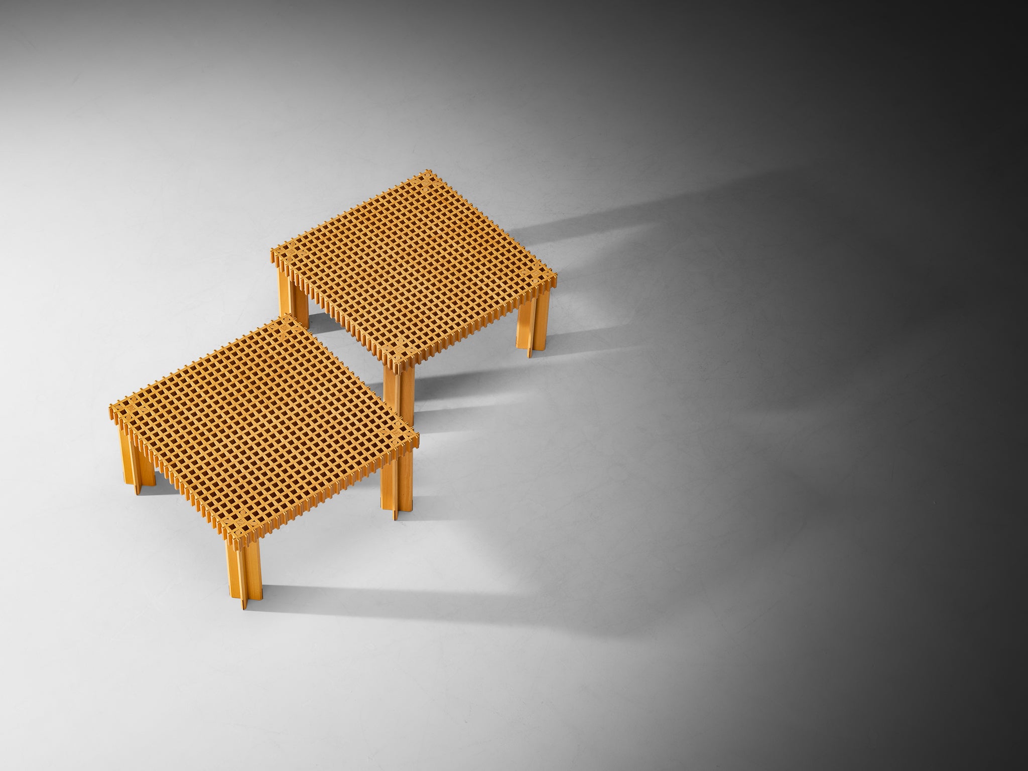 Early and Rare Gianfranco Frattini for Pierluigi Ghianda 'Kyoto' Coffee Tables Tables Morentz