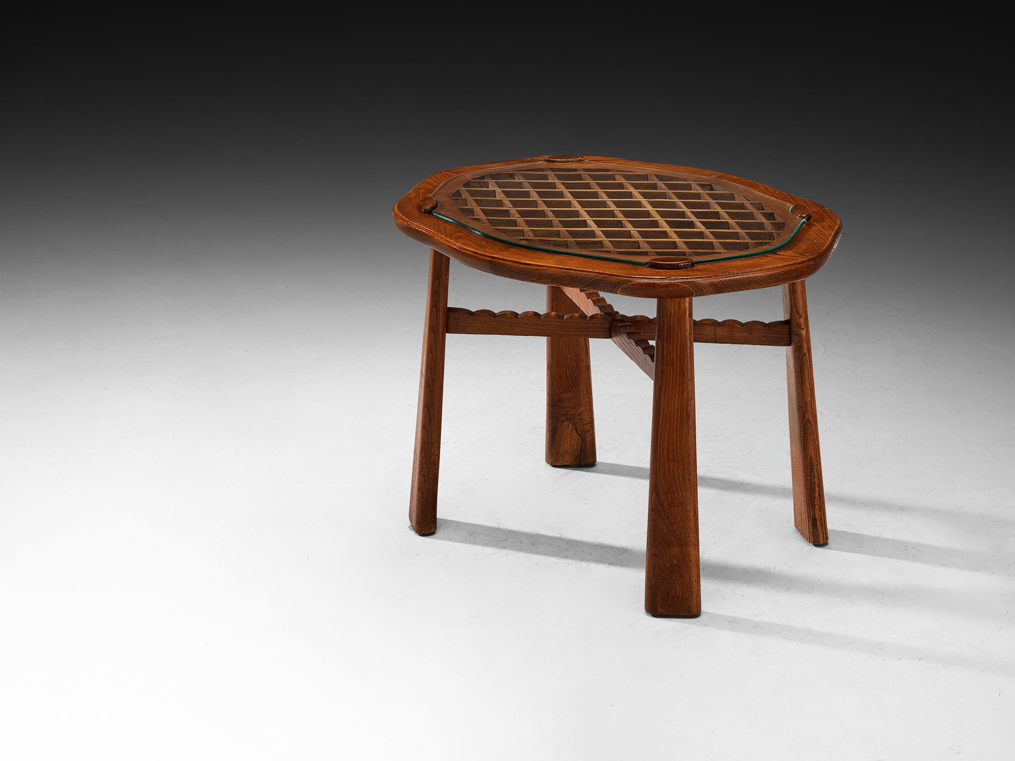 Ernesto Valabrega for Vittorio Valabrega Coffee Table in Chestnut Tables Morentz