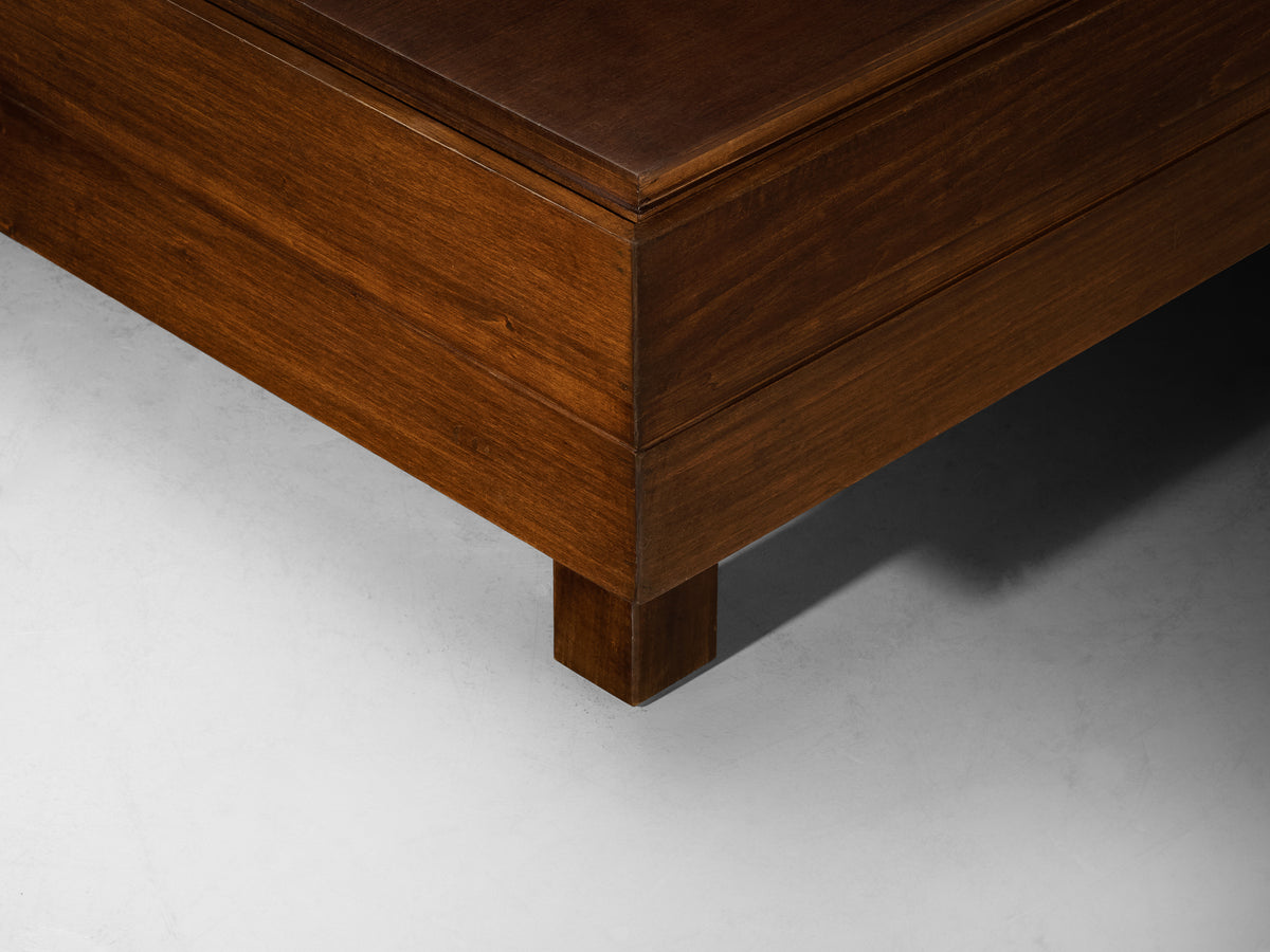 Italian Mid-Century Modern Modular Coffee Table in Wood