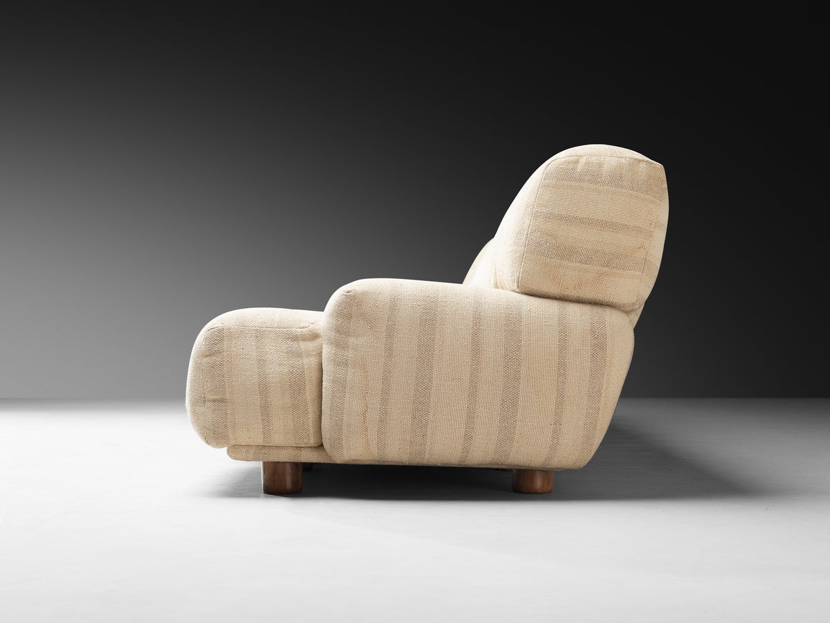 Italian Bulky Low-Slung Modular Sofa Seating Morentz