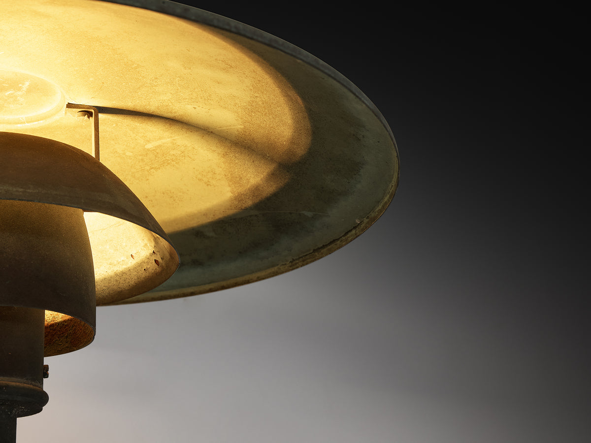 Poul Henningsen for Louis Poulsen 'PH 4.5/3' Patinated Copper Wall Lights Lighting Morentz