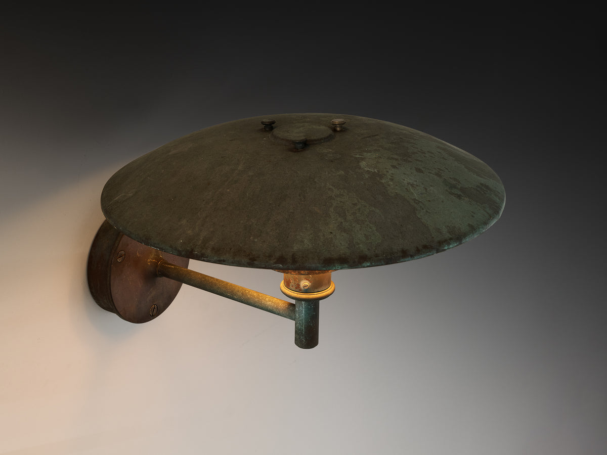 Poul Henningsen for Louis Poulsen 'PH 4.5/3' Patinated Copper Wall Lights Lighting Morentz
