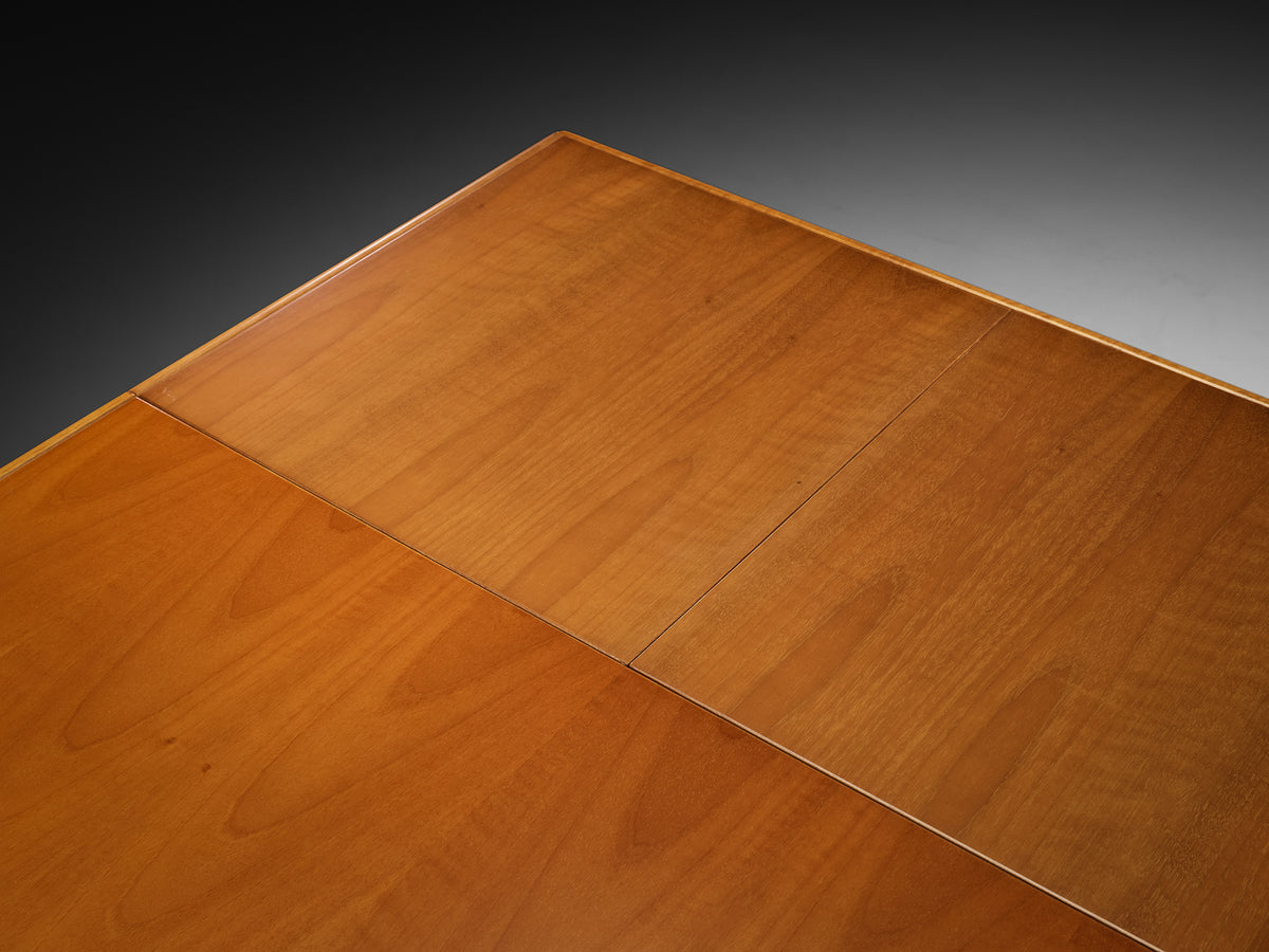 Mid-Century Italian Extendable Dining Table in Honey Toned Wood Tables Morentz