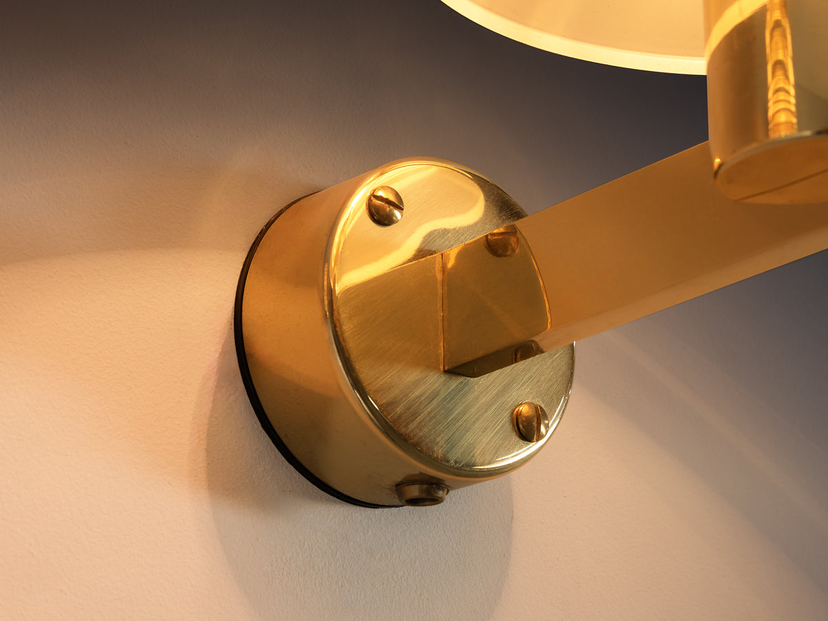 Hans Agne Jakobsson 'V-299' Wall Lamps in Brass