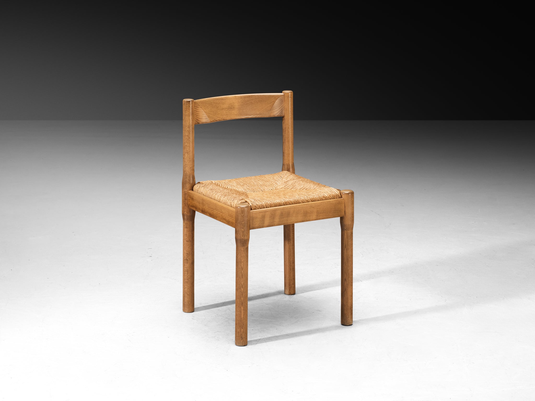 Early Vico Magistretti for Mario Luigi Comi Set of Eight Carimate Dining Chairs Seating Morentz