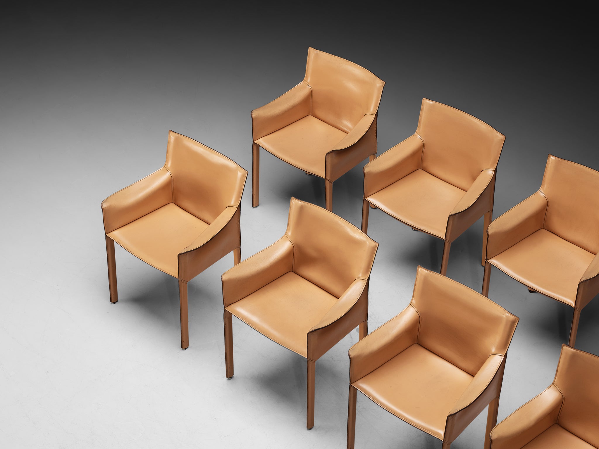 Grassi&Bianchi for Enrico Pellizzoni Set of Ten 'Pasqualina' Dining Chairs
