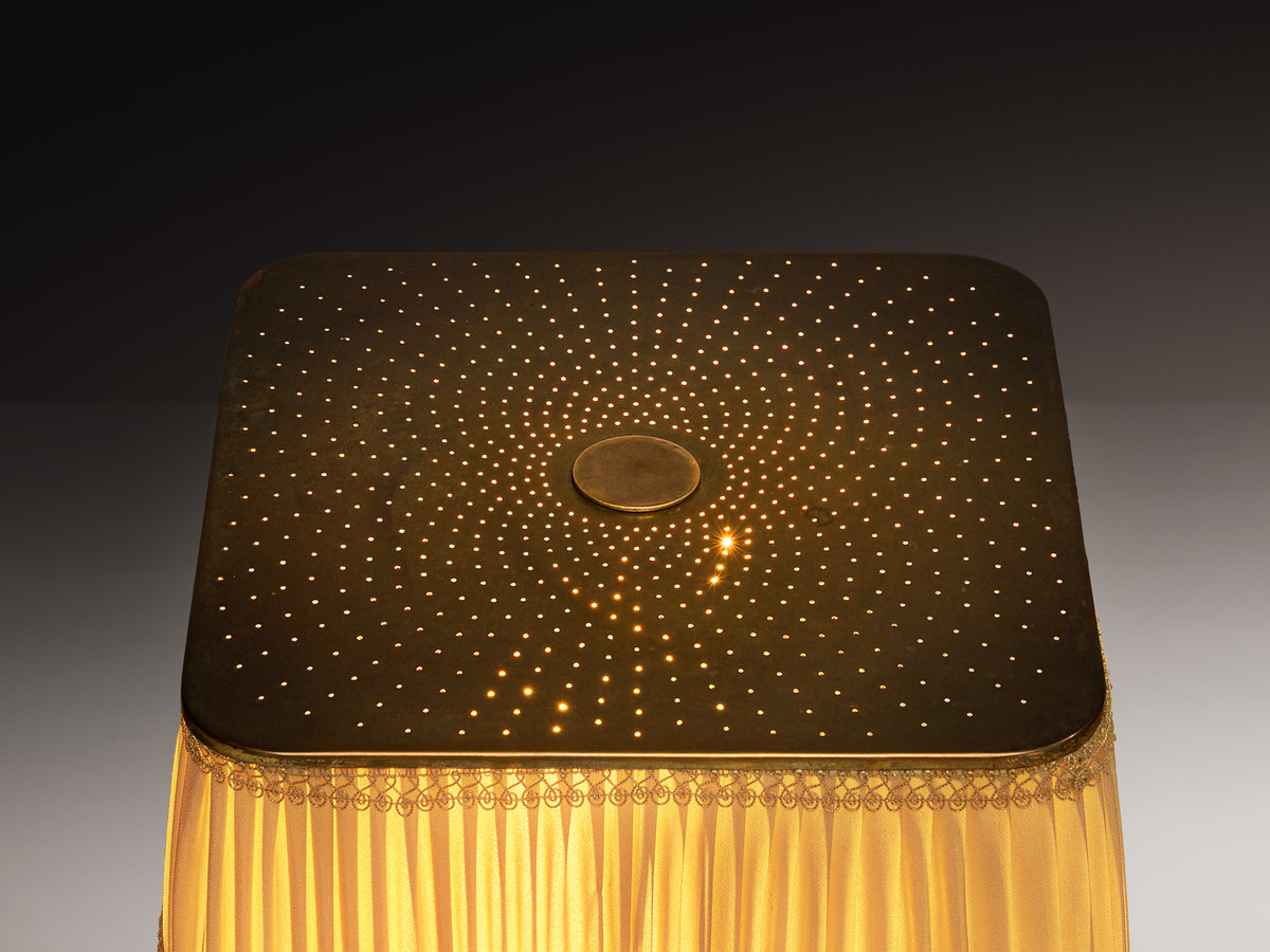 Paavo Tynell for Taito Oy '5066' Table Lamp in Perforated Brass