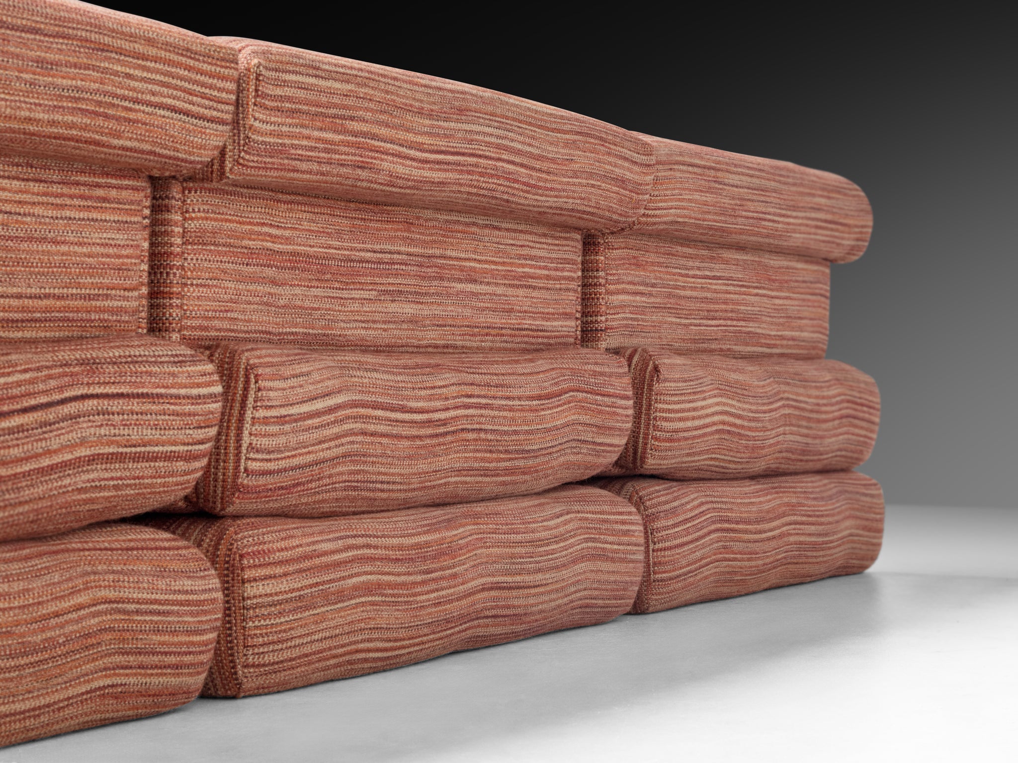 Large-Scaled Hans Hopfer for Roche Bobois Modular 'Mah Jong' Sofa in Wool Seating Morentz