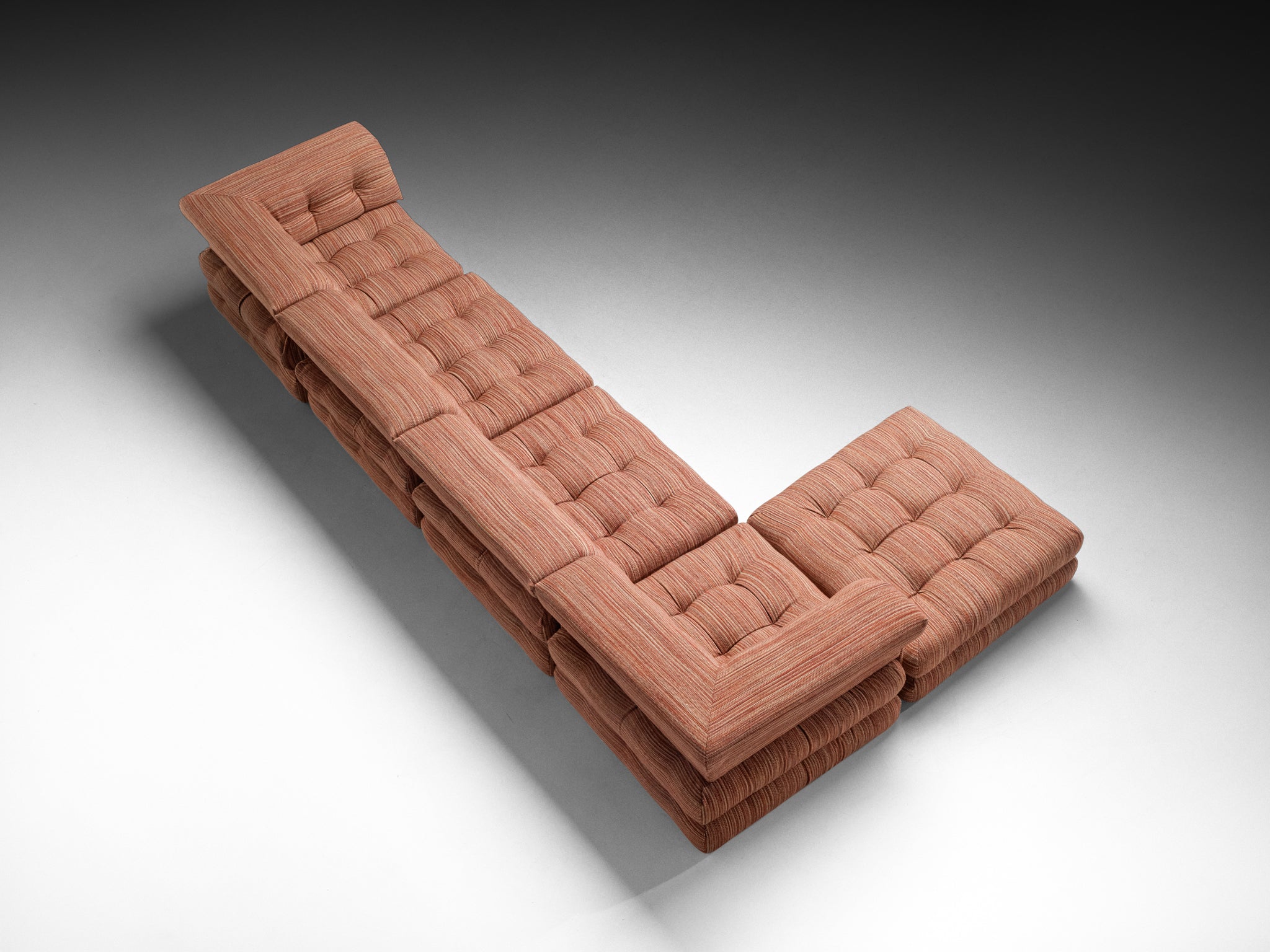 Large-Scaled Hans Hopfer for Roche Bobois Modular 'Mah Jong' Sofa in Wool Seating Morentz