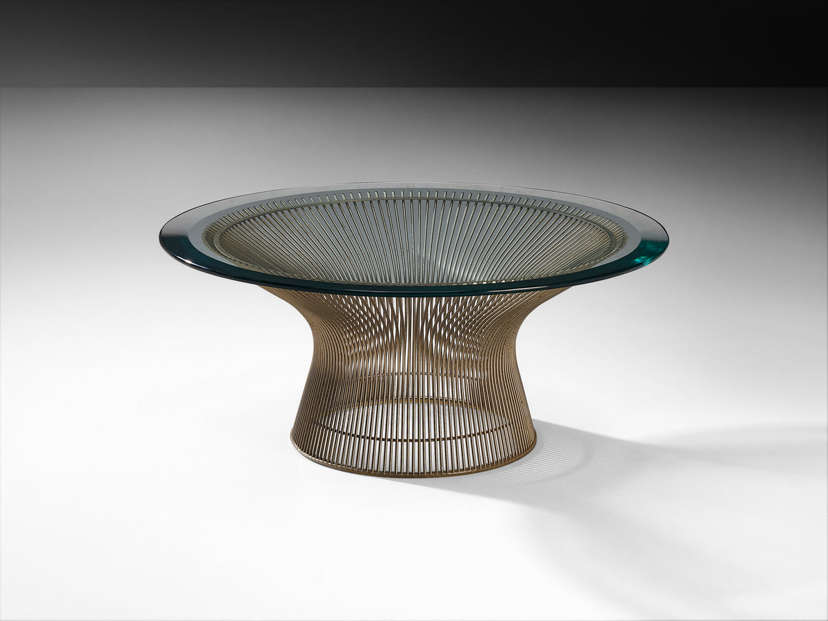 Warren Platner for Knoll Coffee Table in Steel and Glass Tables Morentz