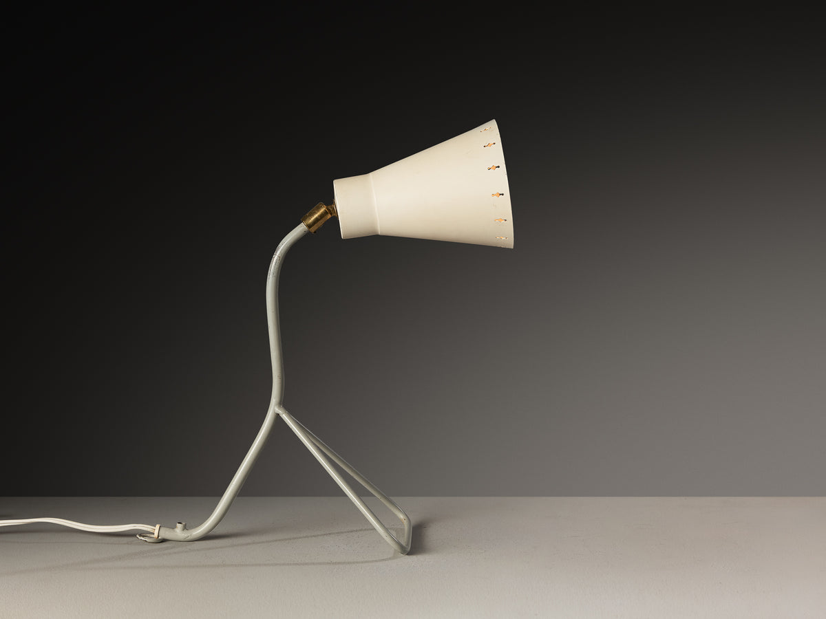 Pair of Swedish Multipurpose Lamps in Steel and Brass Lighting Morentz