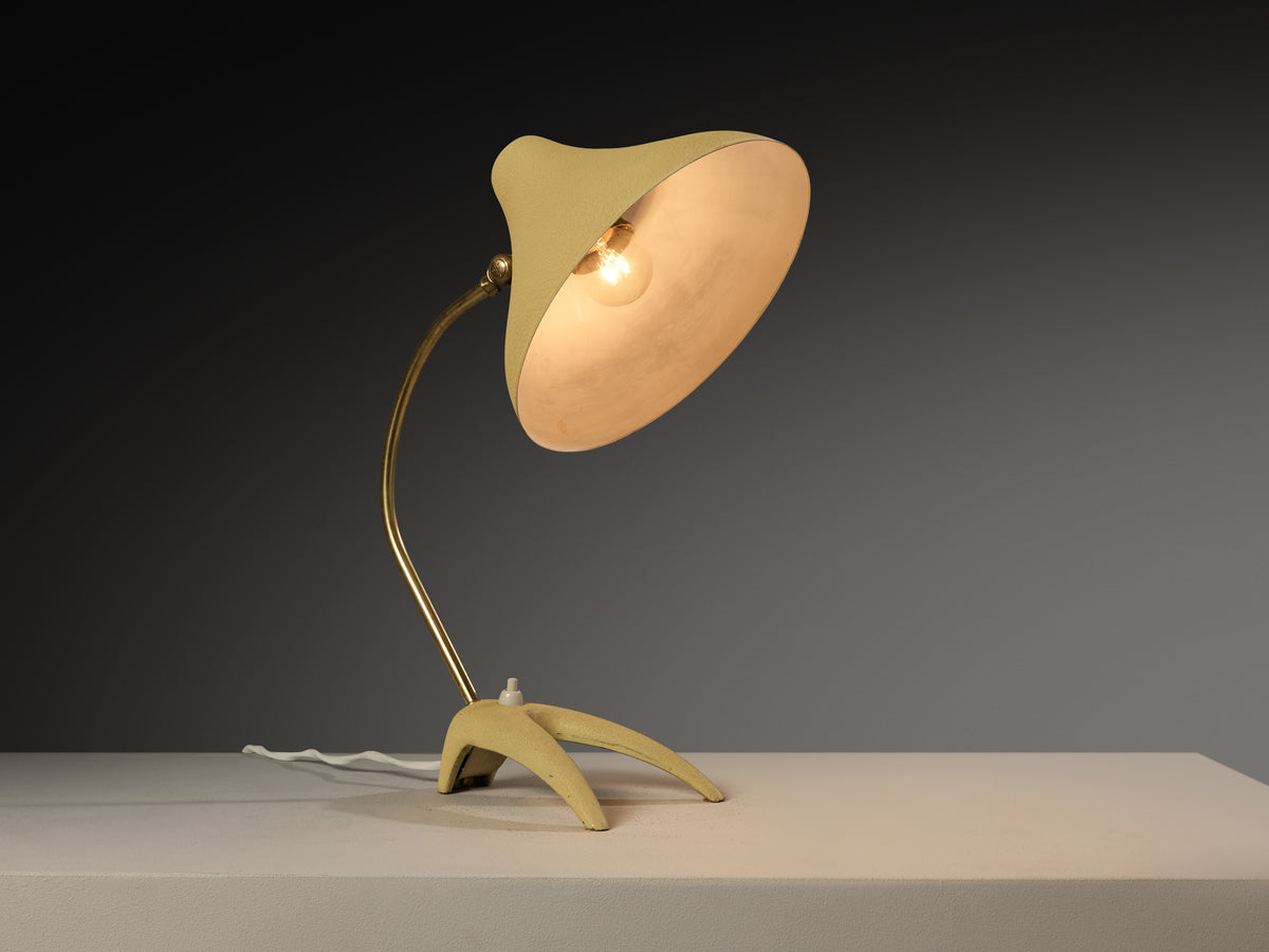 EWA Swedish Table Lamp in Steel and Brass Lighting Morentz