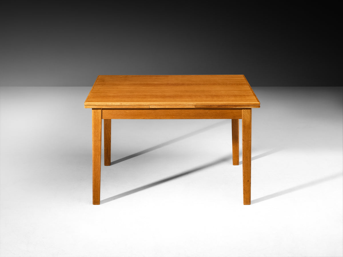 Mart Stam for Pastoe Mid-Century Extendable Dining Table in Oak