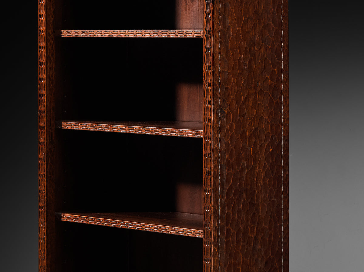 Otto Wretling Bookcase in Carved Pine Case pieces and storage cabinets Morentz
