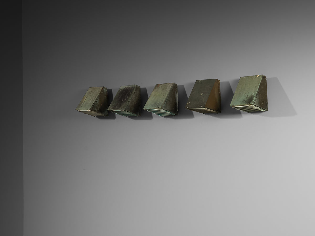 Hans-Agne Jakobsson 'V236' Wall Lights in Copper Lighting Morentz