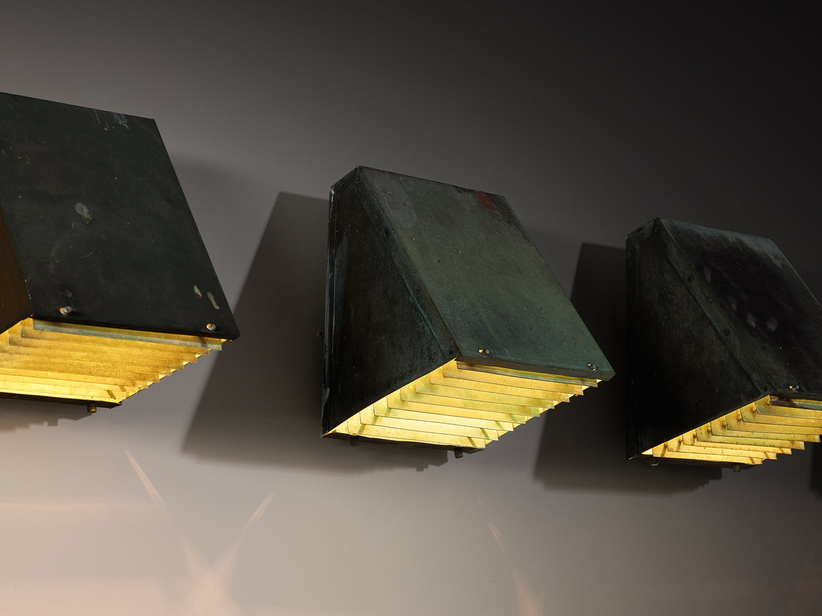 Hans-Agne Jakobsson 'V236' Wall Lights in Copper Lighting Morentz