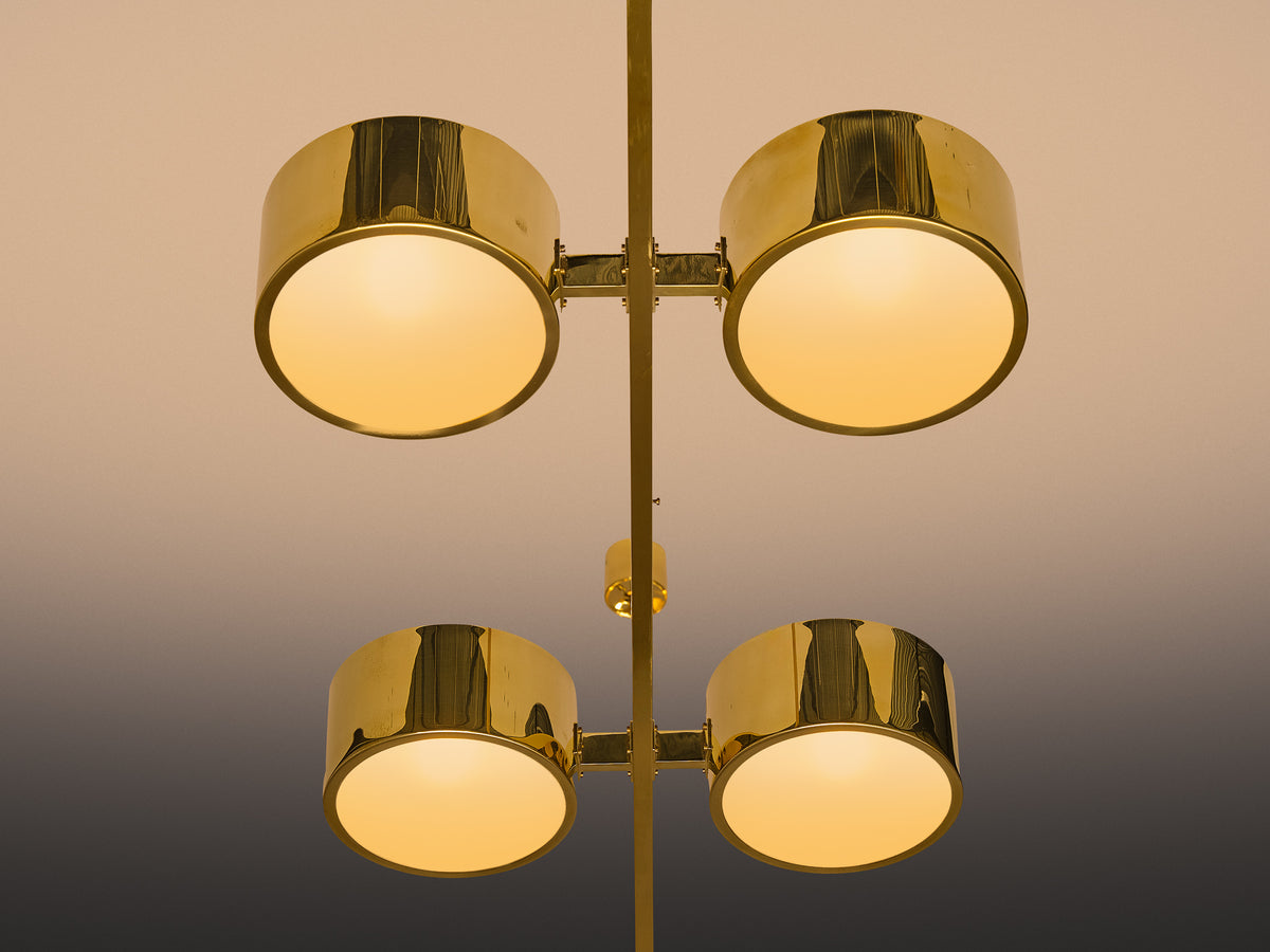 Hans-Agne Jakobsson 'T 261/14' Chandelier in Brass 360cm/141.73in. Lighting Morentz