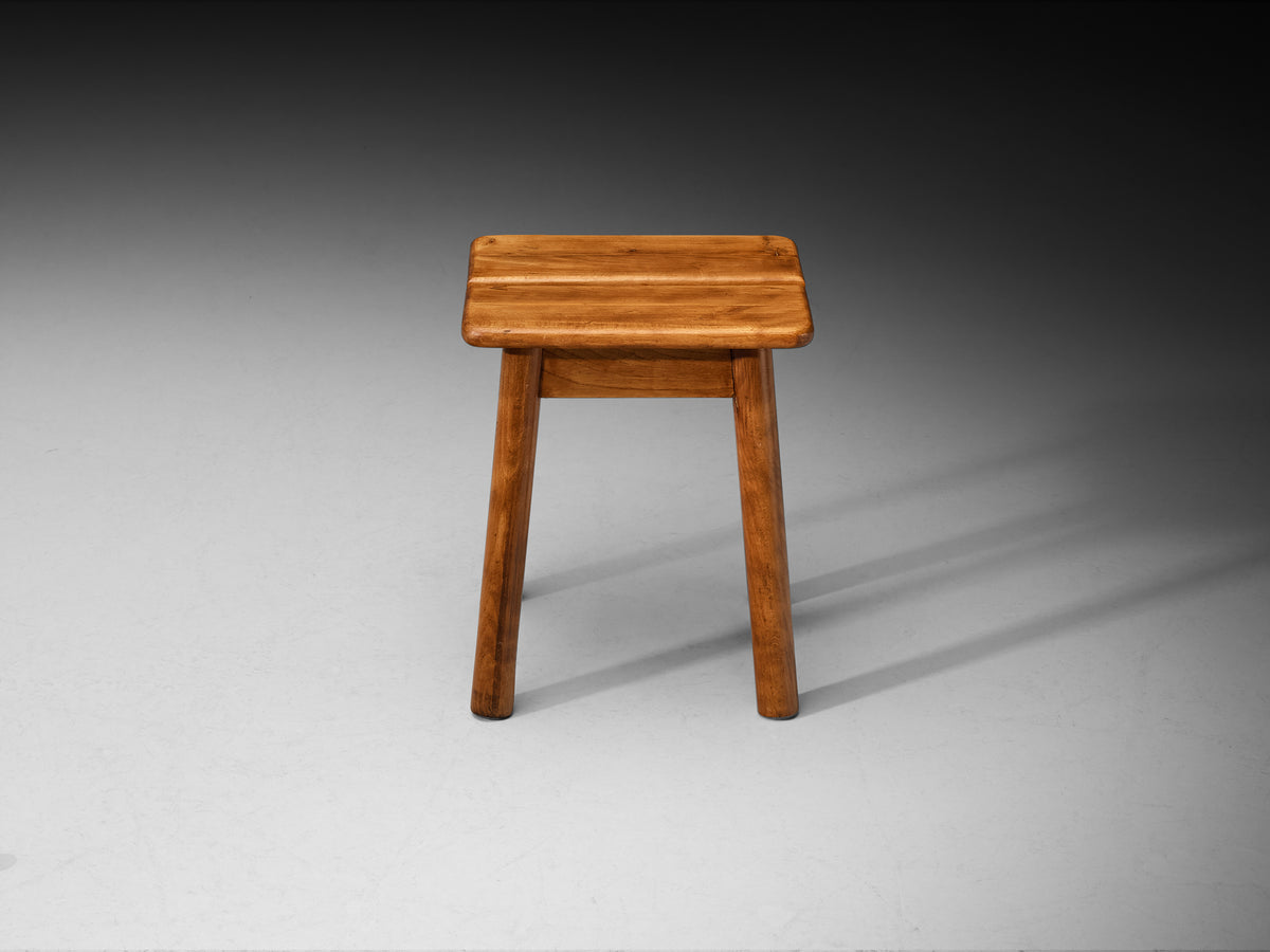 Rustic Modern Stool in Beech Seating Morentz