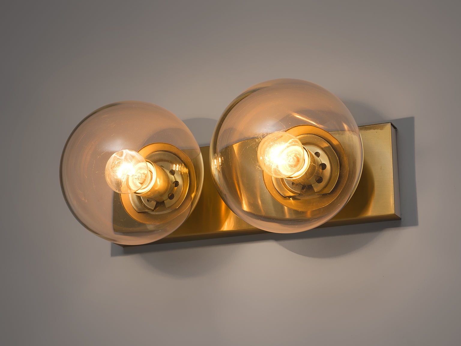 Transparent Brass Wall Lights lighting Morentz