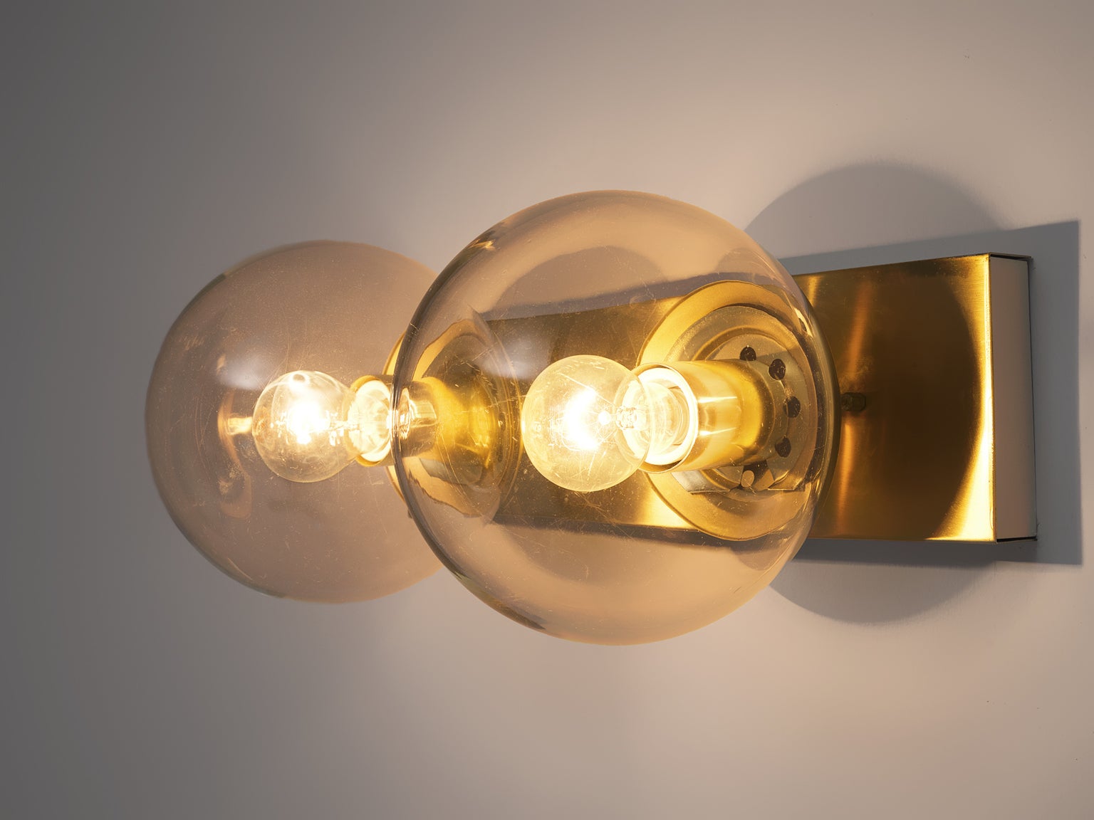 Transparent Brass Wall Lights lighting Morentz