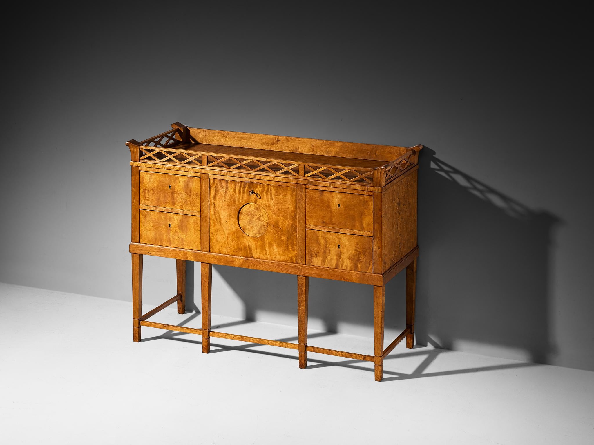 Johan Rohde Unique Sideboard in Birchwood case pieces and storage cabinets Morentz