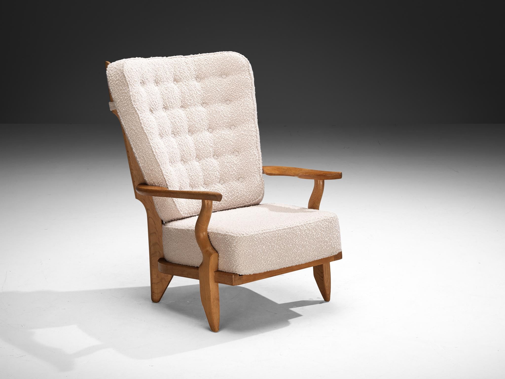 Guillerme & Chambron for Votre Maison 'Grand Repos' Lounge Chair in Oak seating Morentz