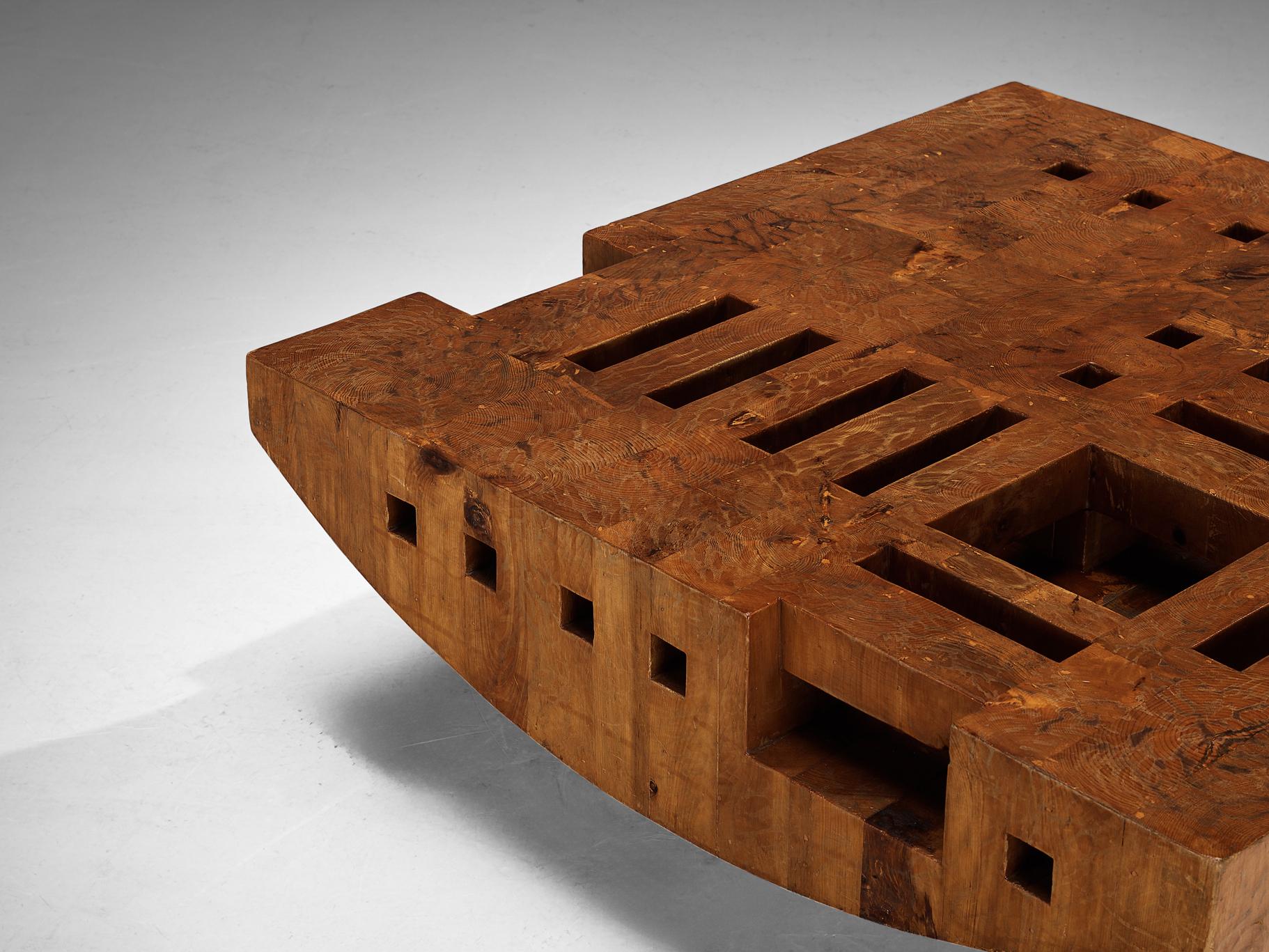 Giuseppe Rivadossi 'Bloco Galla' Coffee Table in Pine tables Morentz