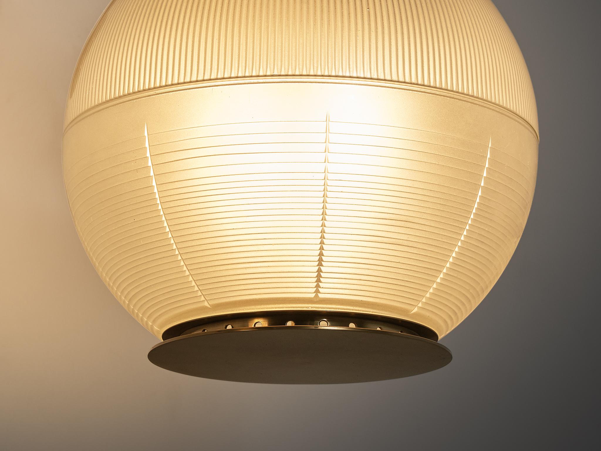 Ignazio Gardella for Azucena 'Doppio Vetro' Wall Lights in Glass and Brass lighting Morentz