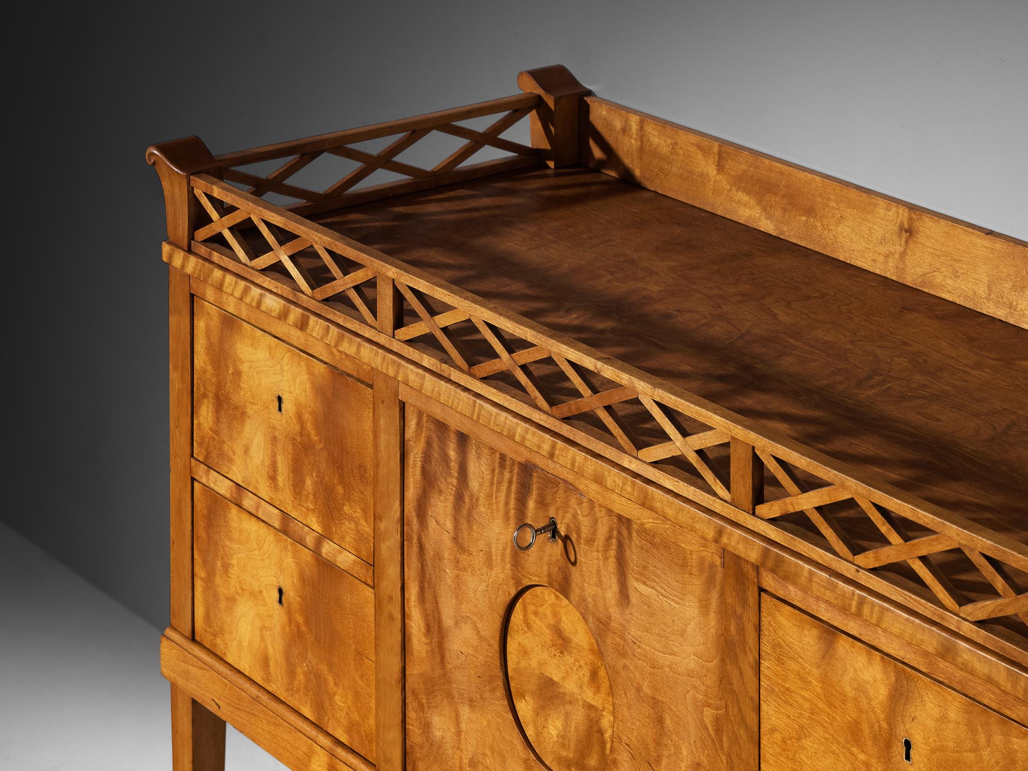 Johan Rohde Unique Sideboard in Birchwood case pieces and storage cabinets Morentz