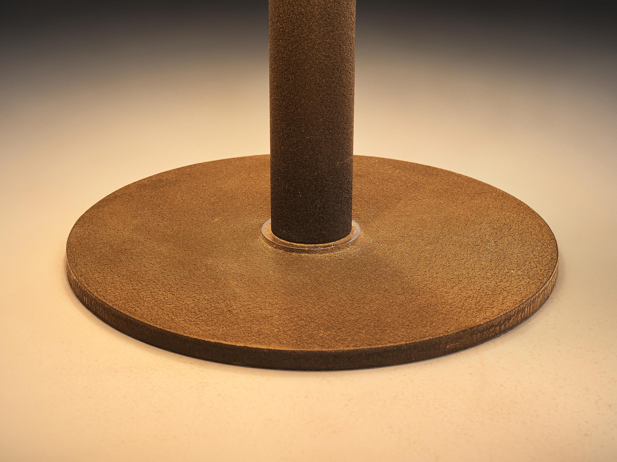 Gino Sarfatti for Arteluce '609' Table Lamps in White Aluminum & Cast Iron lighting Morentz