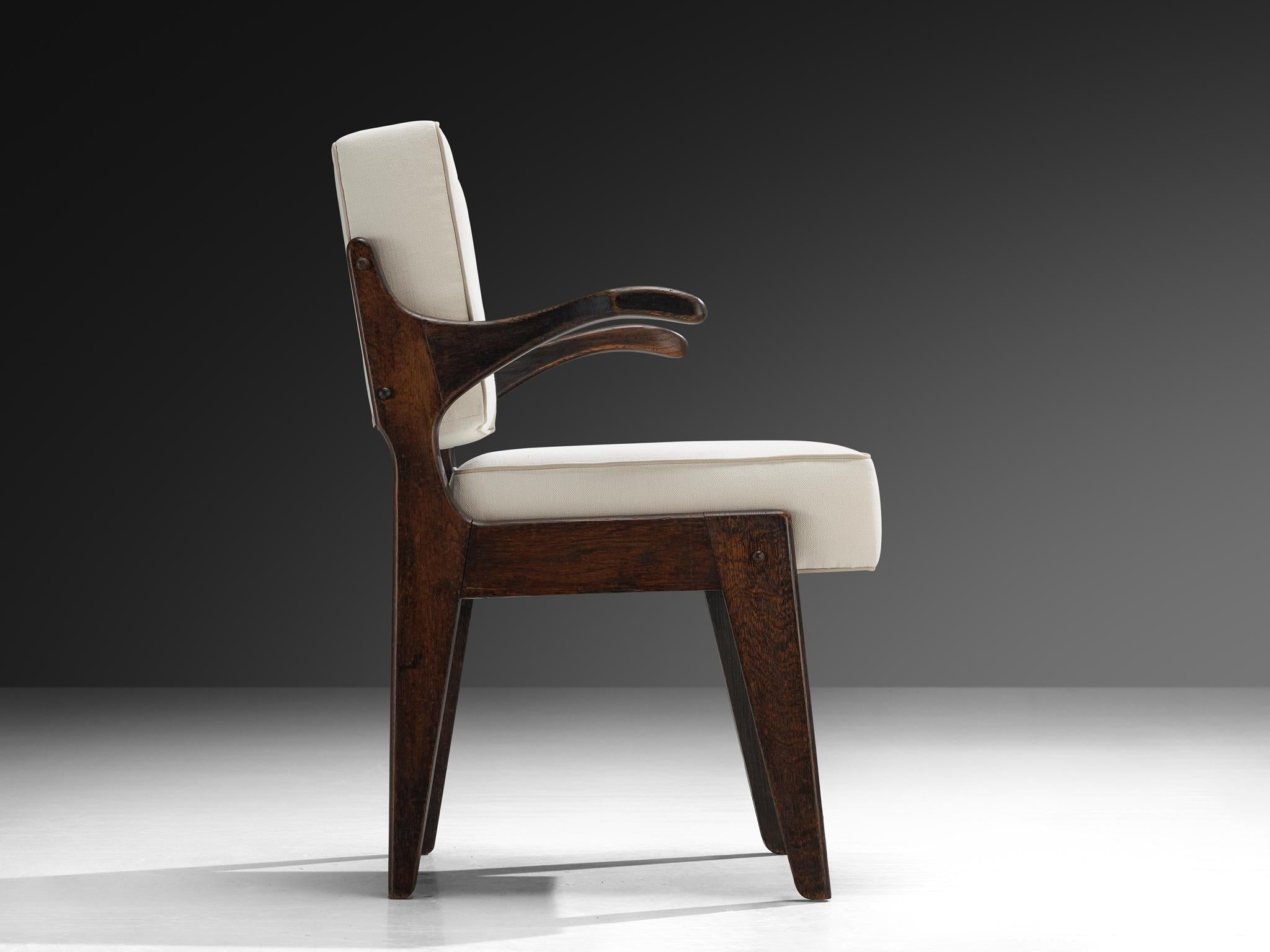 Guillerme & Chambron for Votre Maison Pair of 'Bridge Etudiant' Armchairs seating Morentz