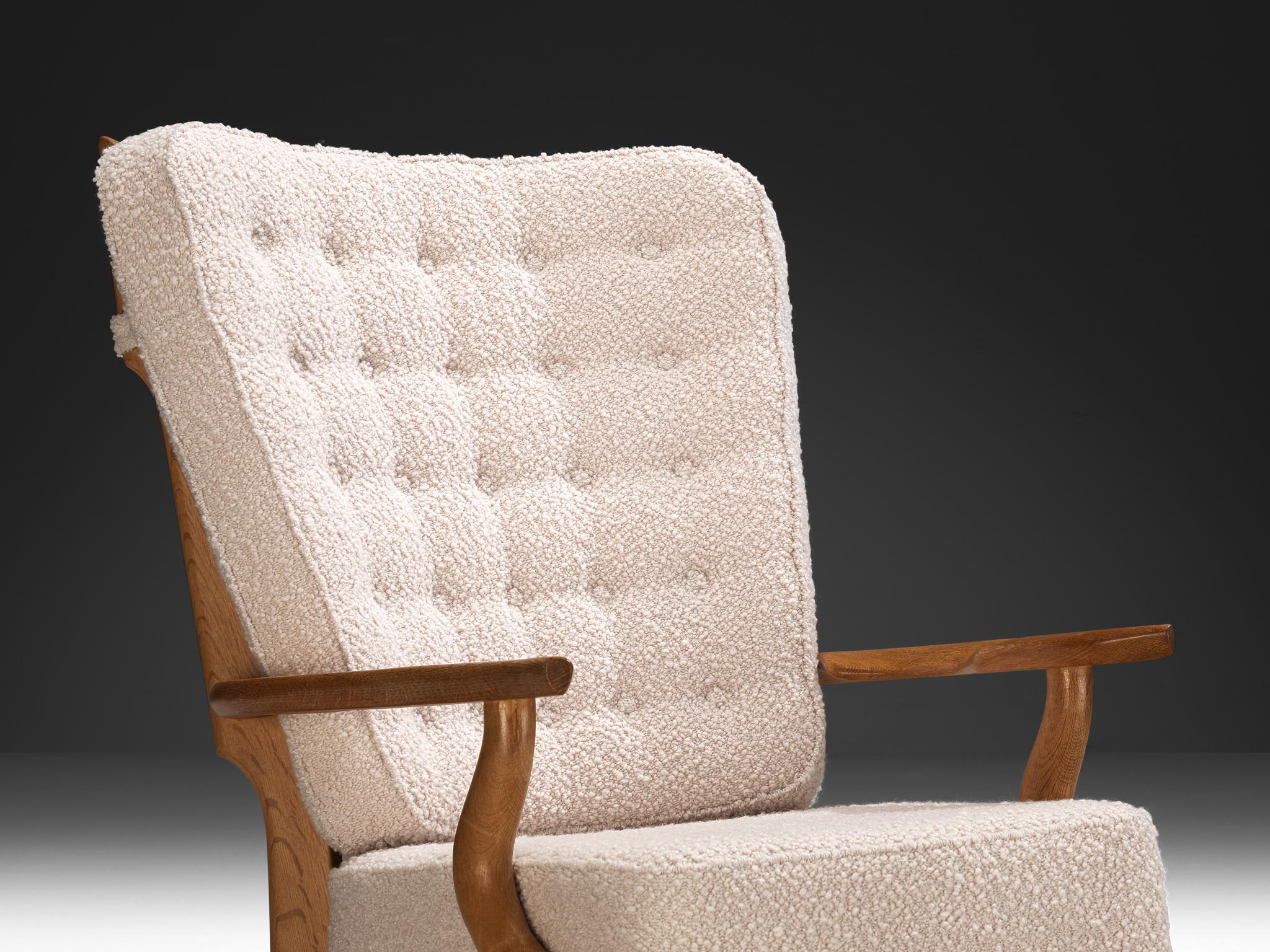 Guillerme & Chambron for Votre Maison 'Grand Repos' Lounge Chair in Oak seating Morentz