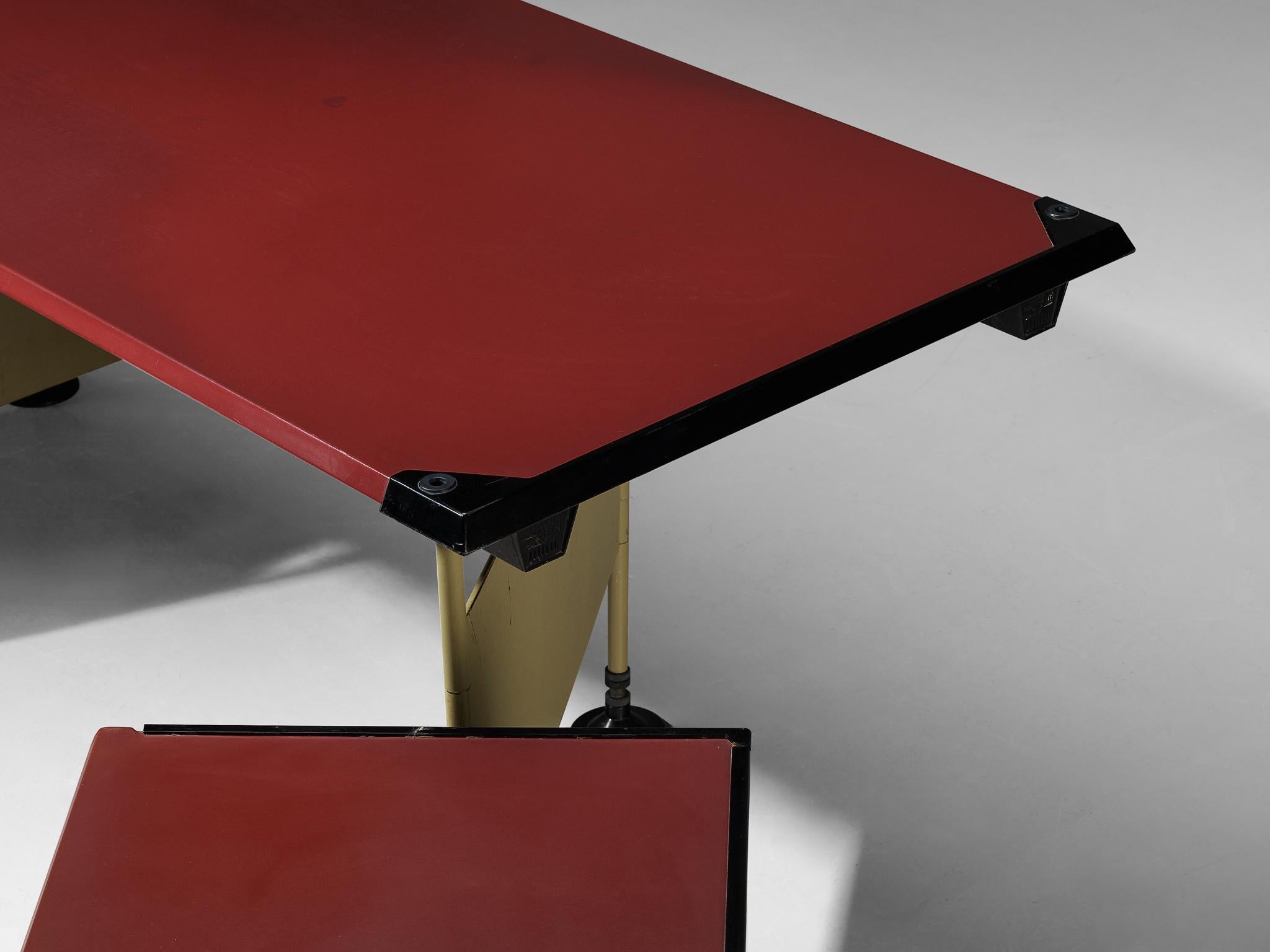 Studio BBPR 'Spazio' Corner Desk with Movable Cabinet tables Morentz