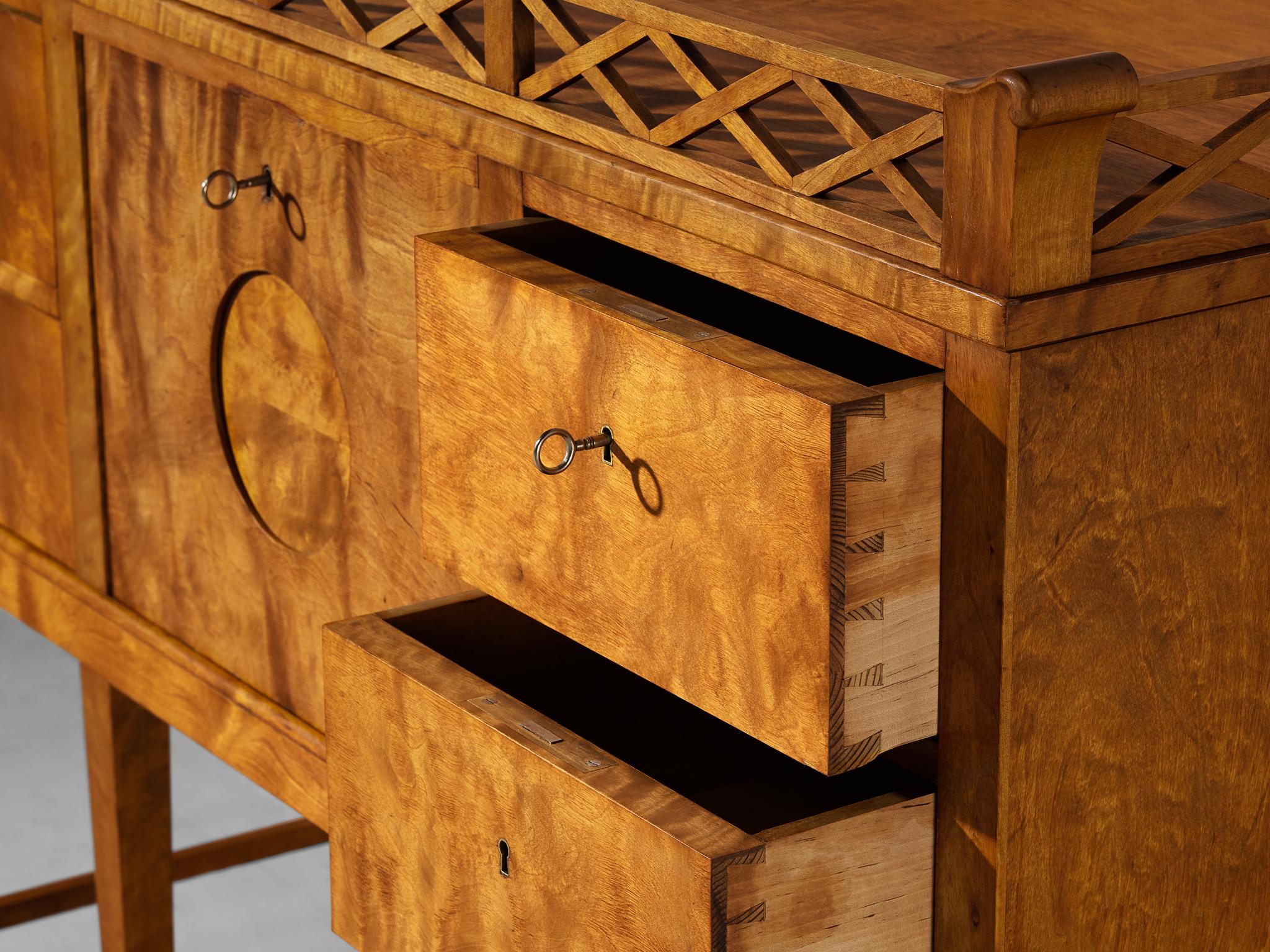 Johan Rohde Unique Sideboard in Birchwood case pieces and storage cabinets Morentz