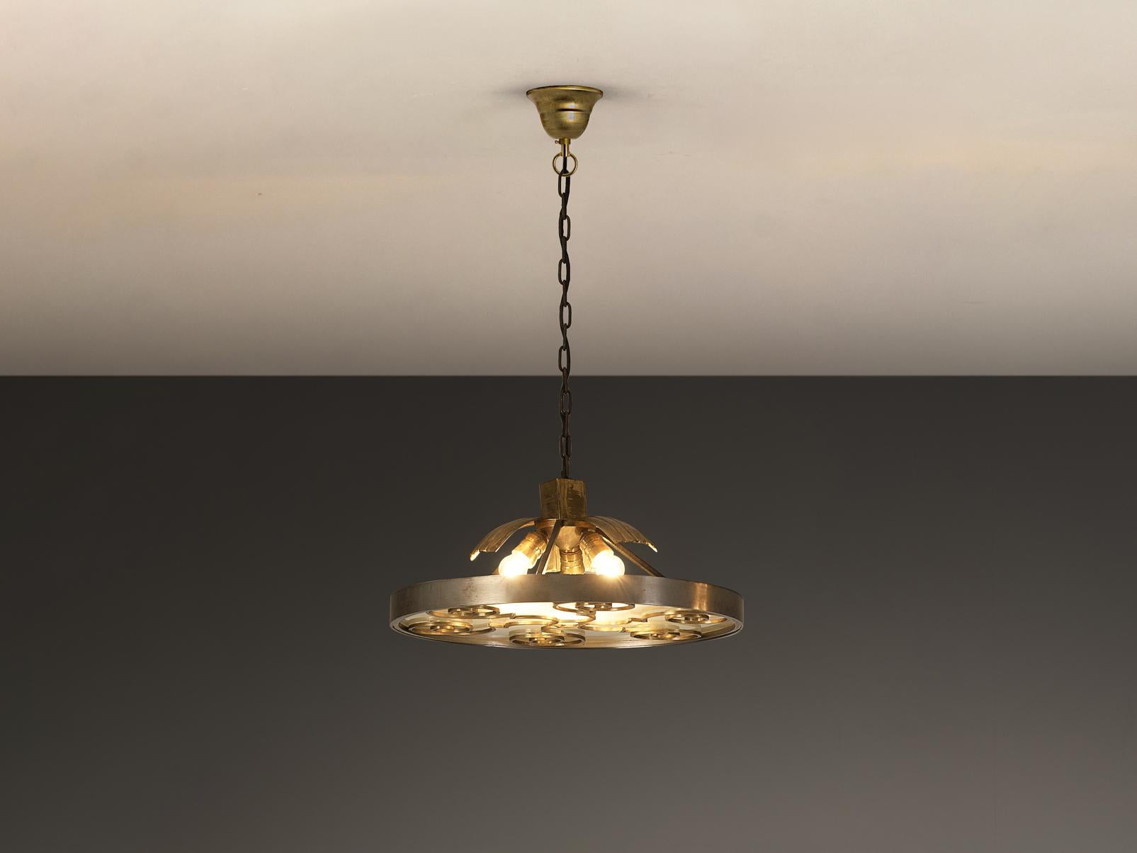 Lars Holmström for Arvika Konsthantverk Art Deco Ceiling Light lighting Morentz