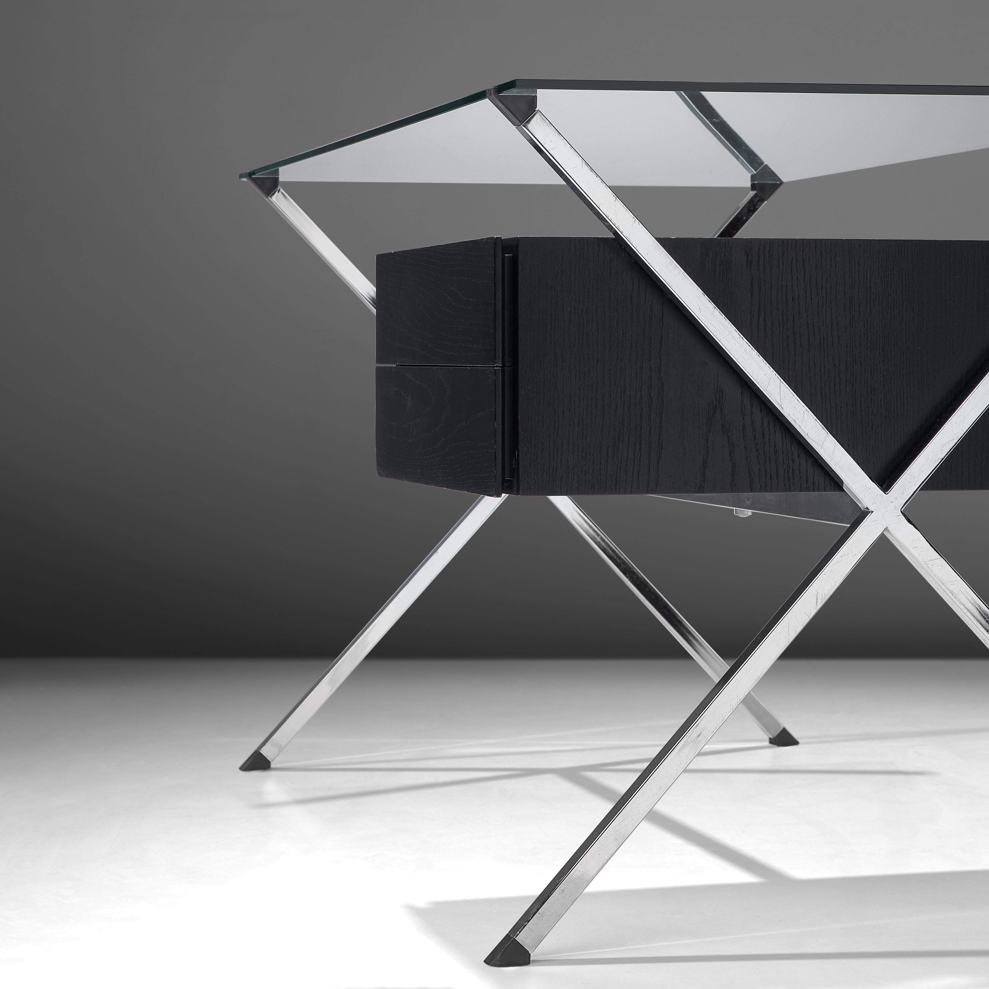 Franco Albini for Knoll Desk Model '1928' in Glass and Metal tables Morentz