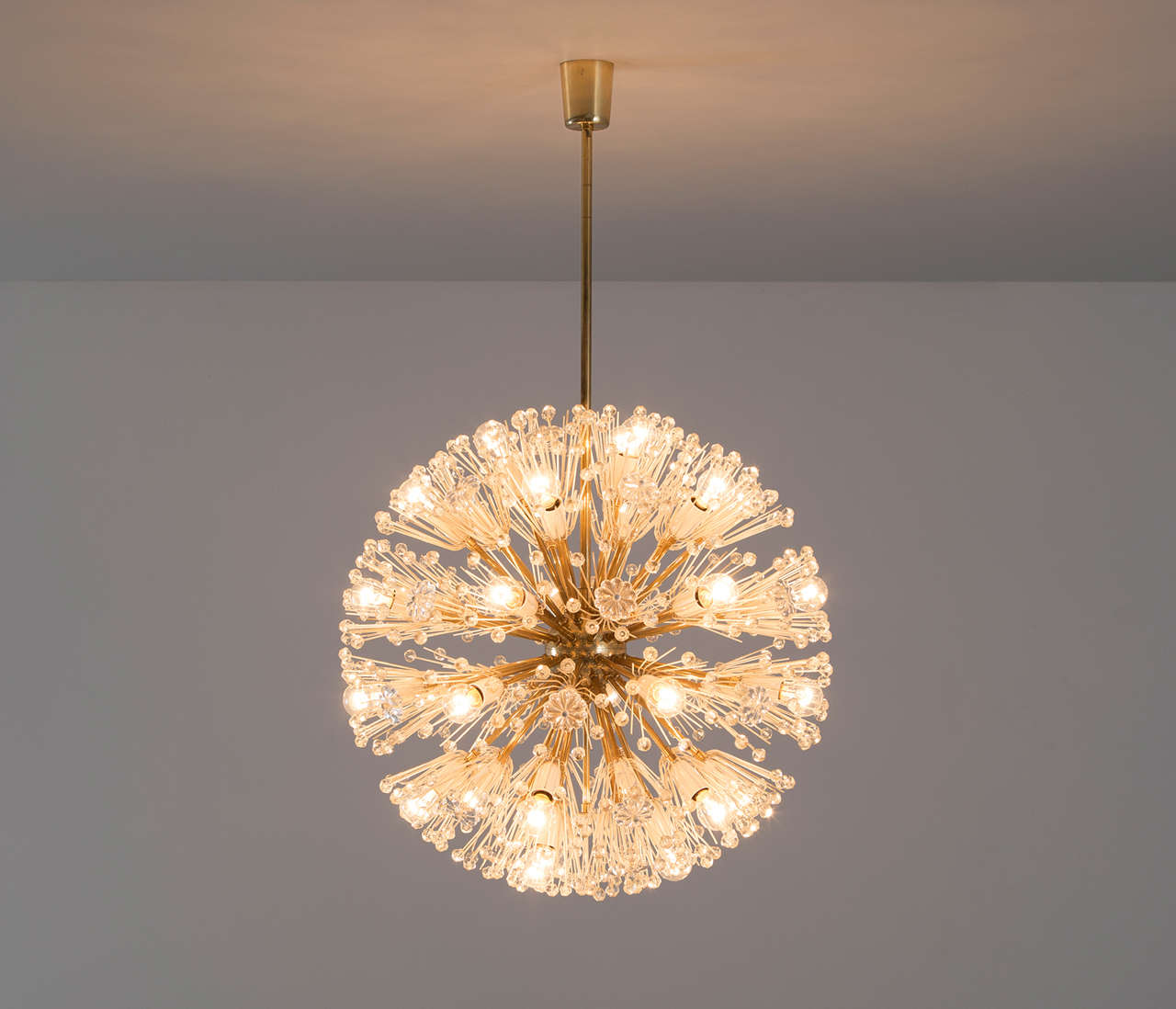 Emil Stejnar for Rupert Nikoll Large Sputnik Chandelier lighting Morentz
