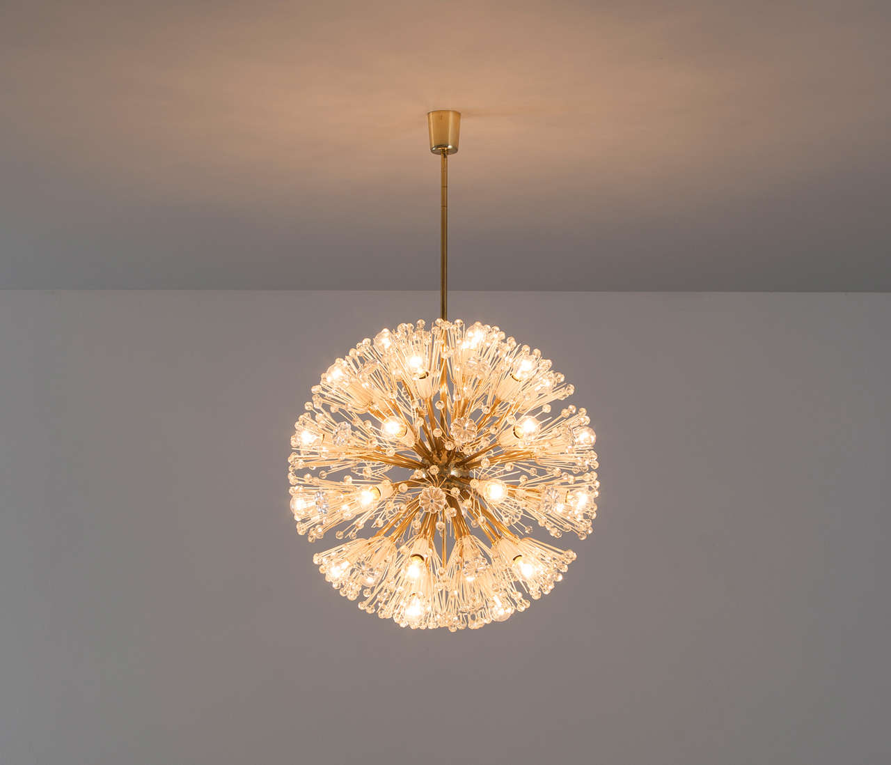 Emil Stejnar for Rupert Nikoll Large Sputnik Chandelier lighting Morentz