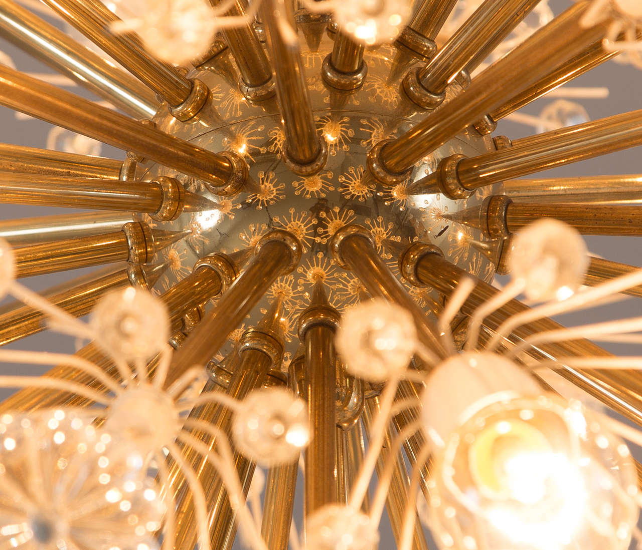 Emil Stejnar for Rupert Nikoll Large Sputnik Chandelier lighting Morentz