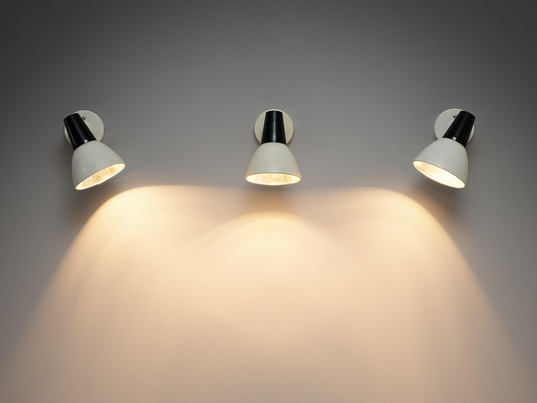 Philips Adjustable Wall Lamps in Black and White lighting Morentz