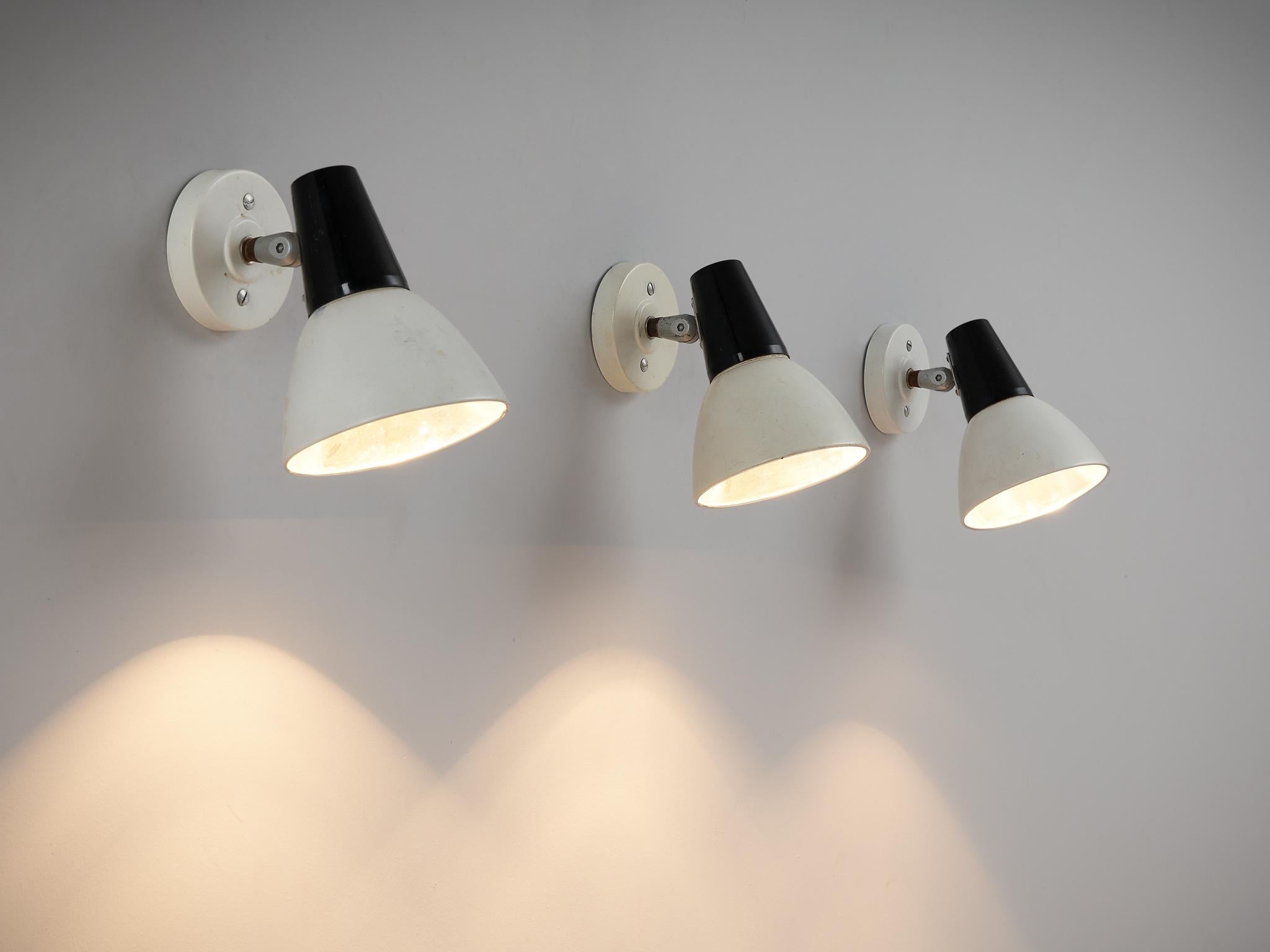 Philips Adjustable Wall Lamps in Black and White lighting Morentz