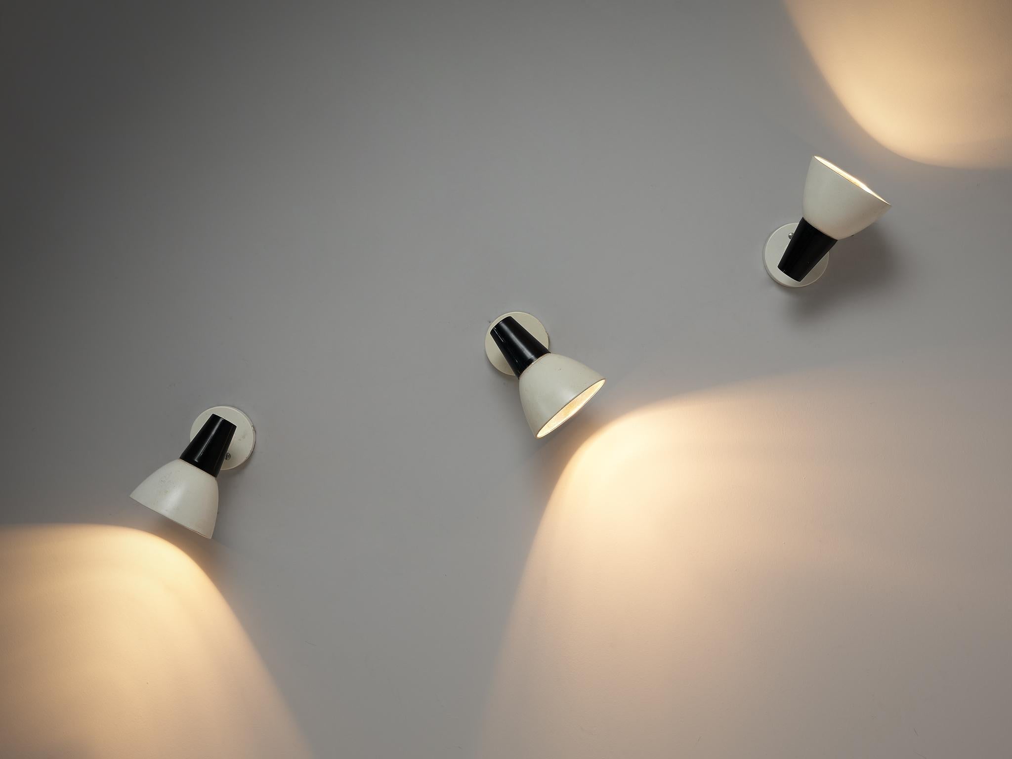 Philips Adjustable Wall Lamps in Black and White lighting Morentz